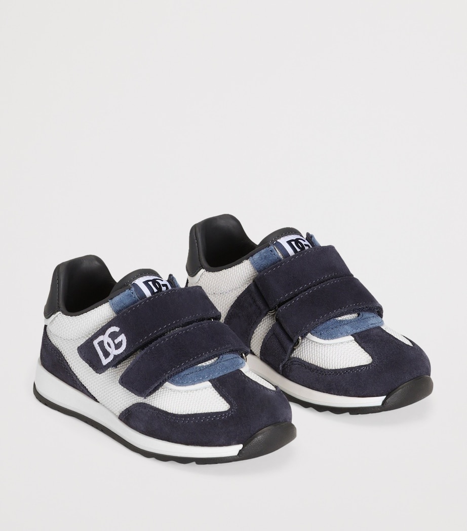 Dolce&Gabbana Kids DG Logo Sneakers White/blue Image 2