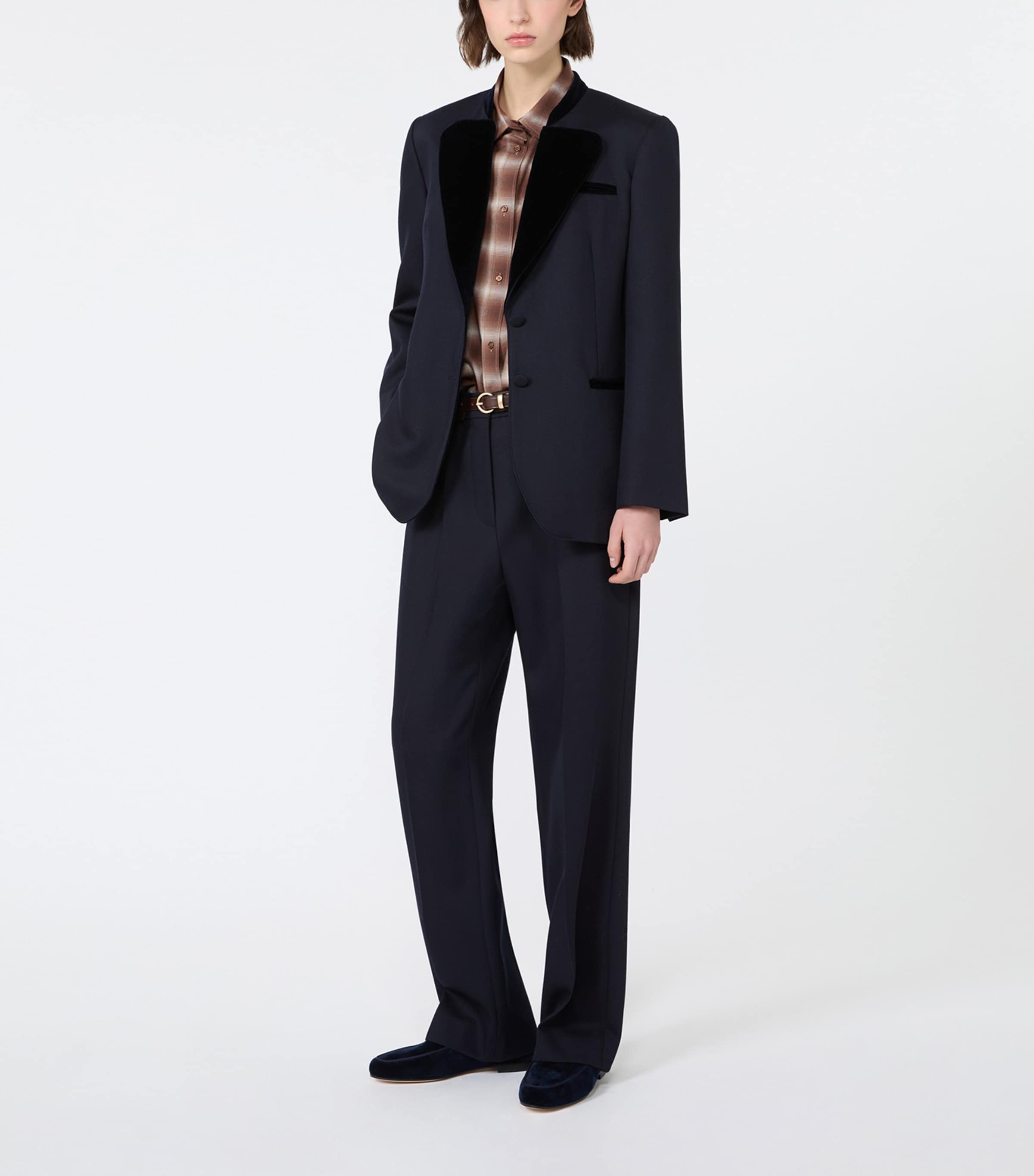 Weekend Max Mara Womens Virgin Wool Blazer Ultramarine Image 2