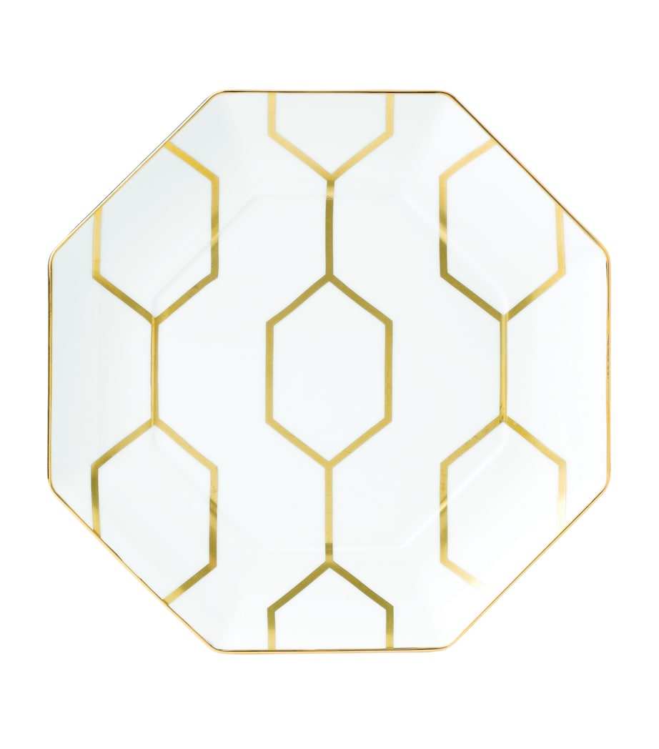 Wedgwood Gio Gold Octagonal Plate (23cm) White Image 1
