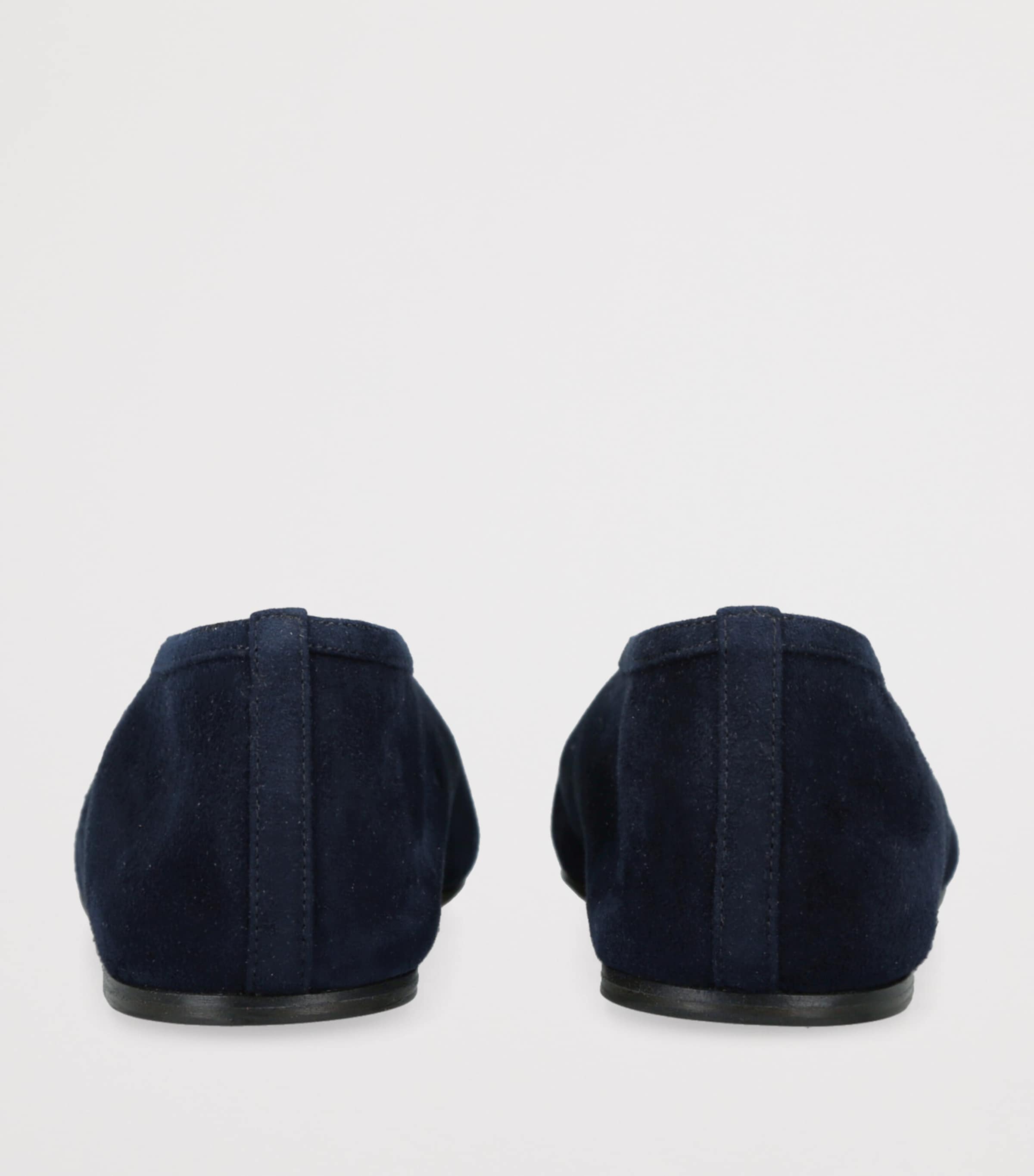 Le Monde Beryl Suede Luna Ballet Flats Navy Image 2