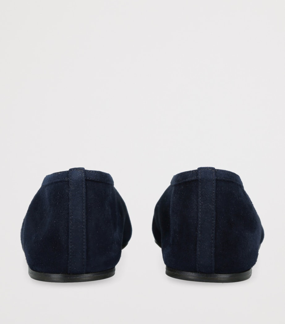 Suede Luna Ballet Flats NAVY Image 2