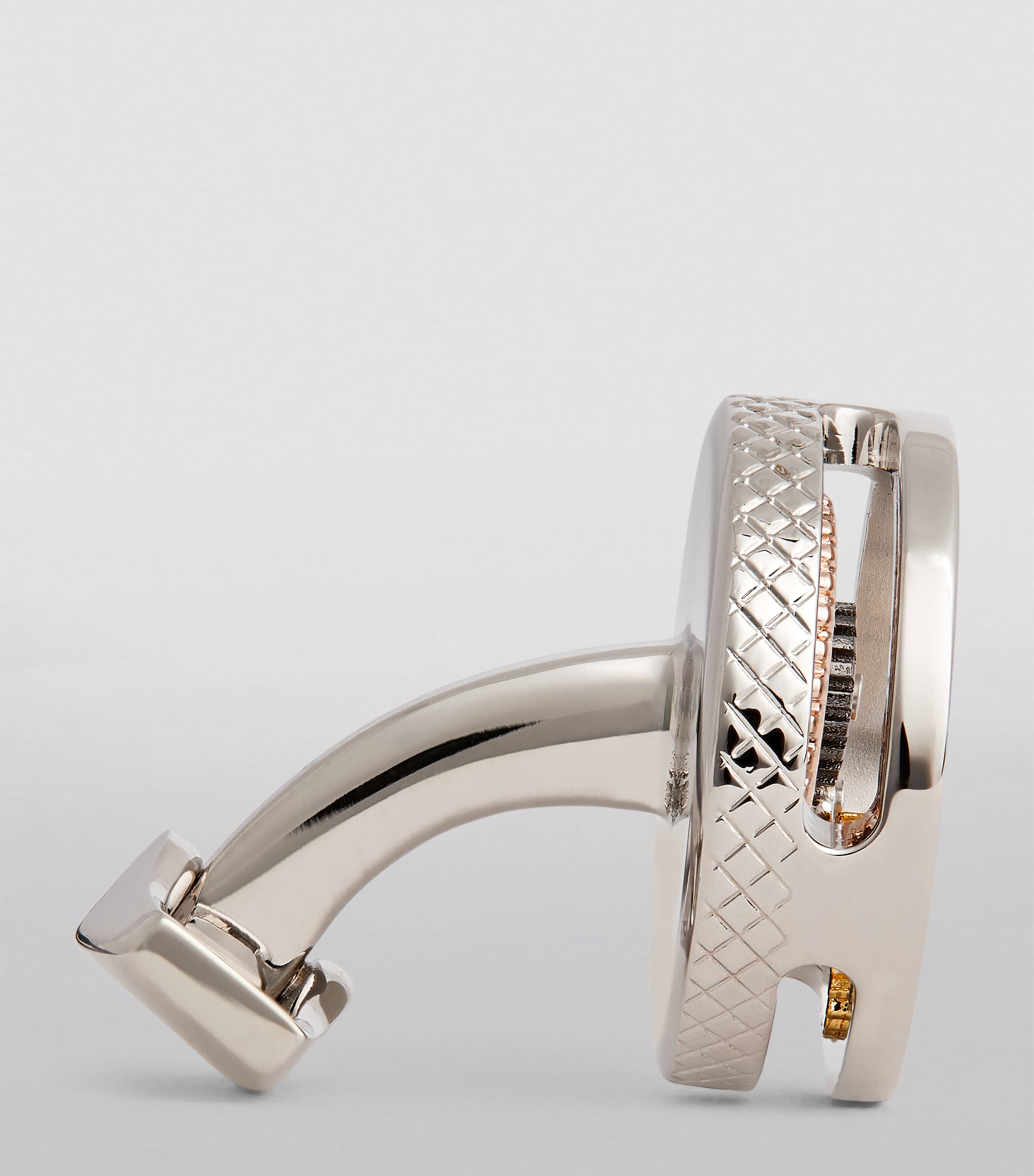 Tateossian Circle Gear Cufflinks Silver Image 3