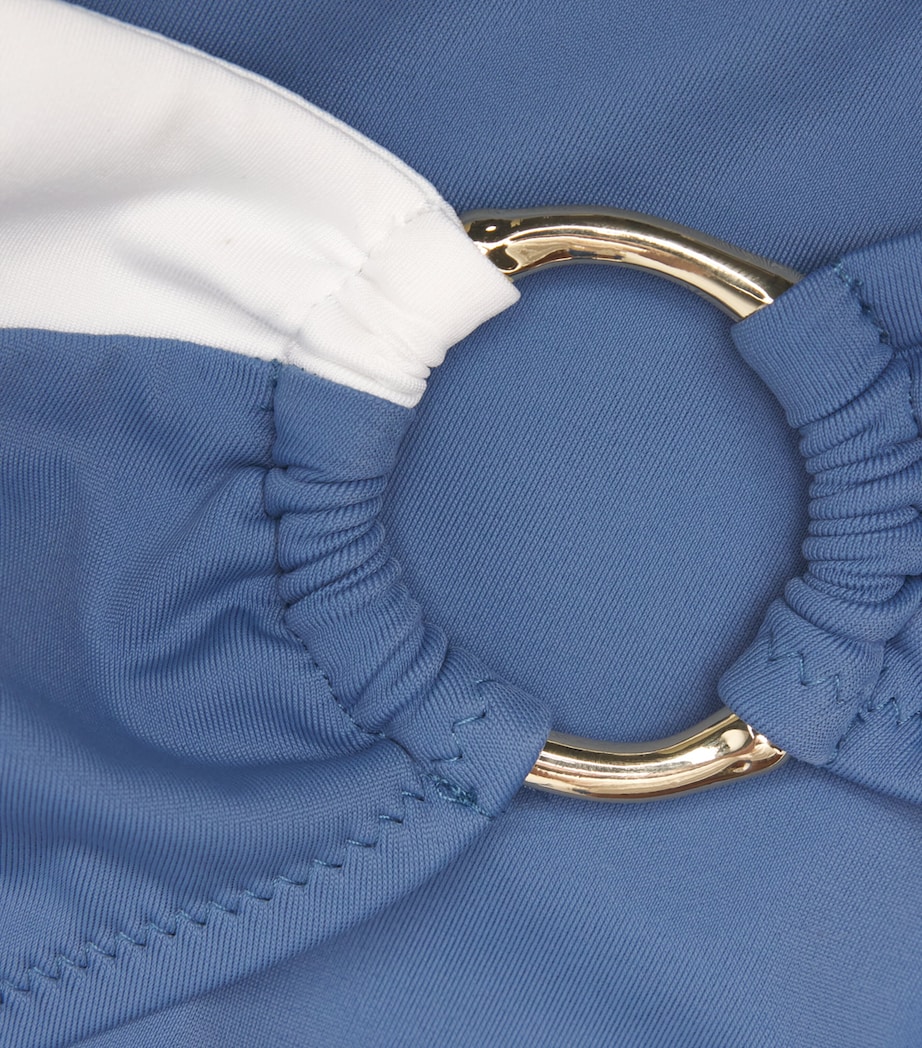 Heidi Klein Womens Cetara Ring Bikini Briefs Wht Blu Image 4
