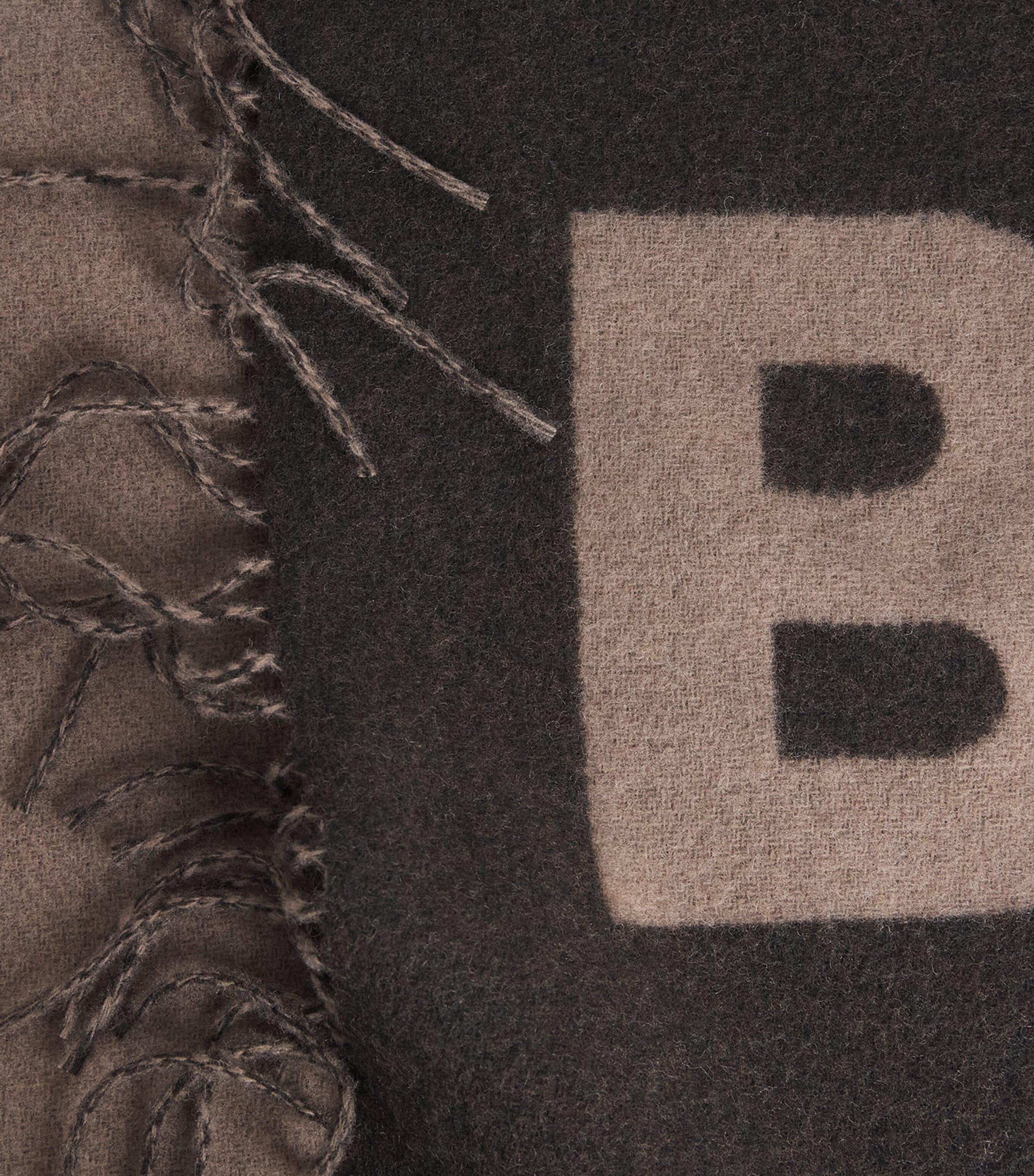 BOSS Wool-Blend Rikard Scarf Green Image 4