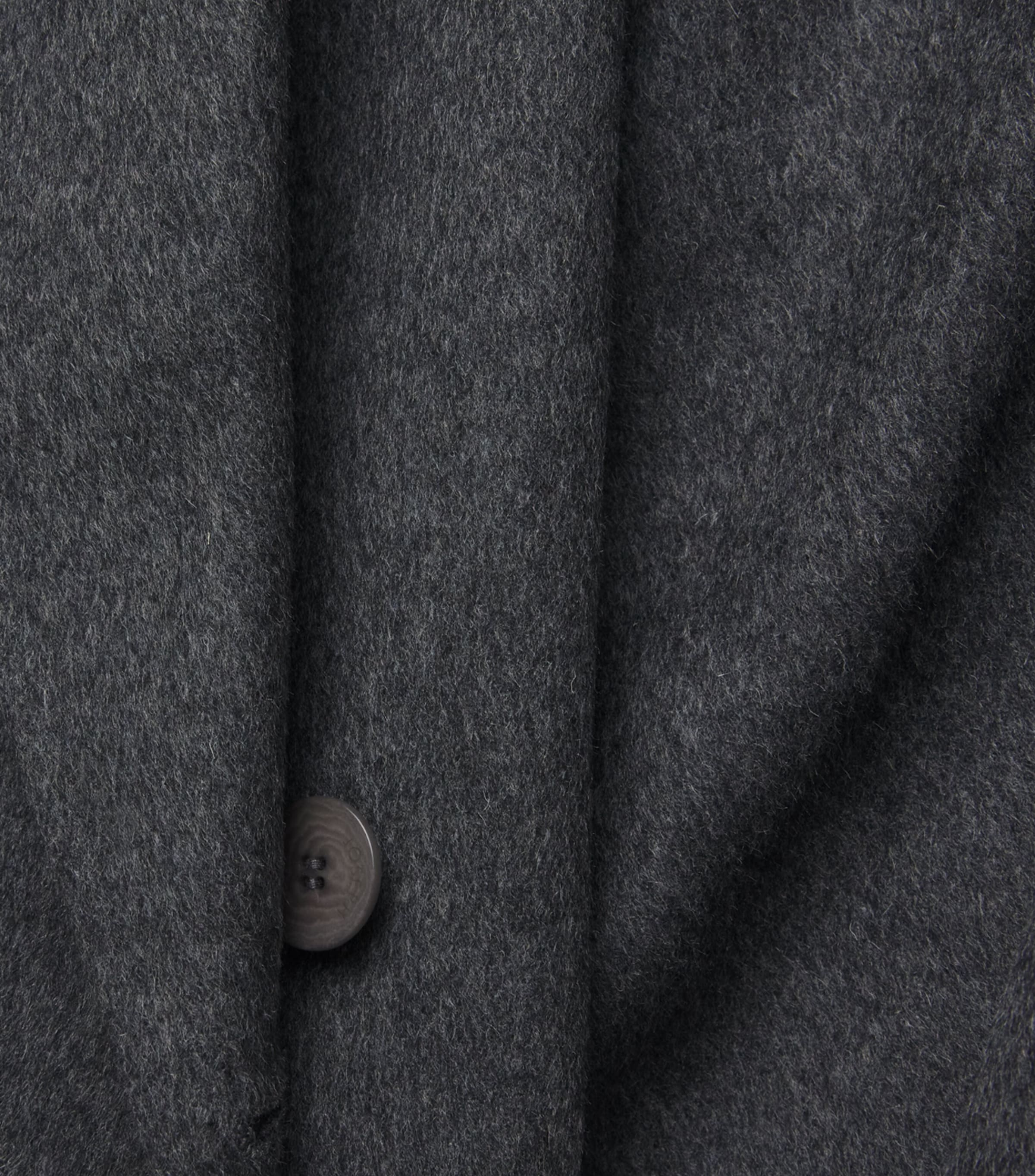 Double-Faced Wool-Cashmere Costa Coat SMOKE Image 5