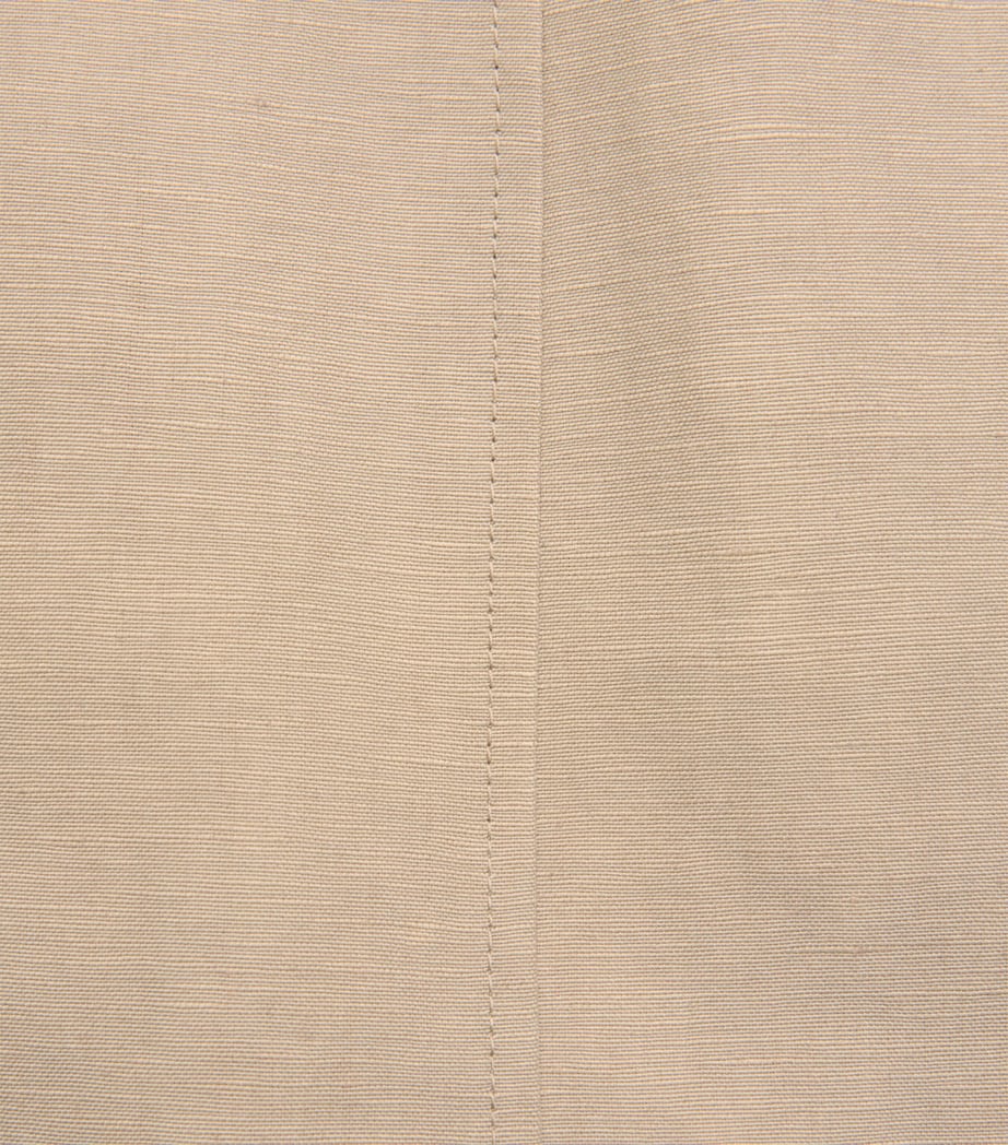 Studio Nicholson Mens Linen-Wool Single-Breasted Blazer Sand Image 6