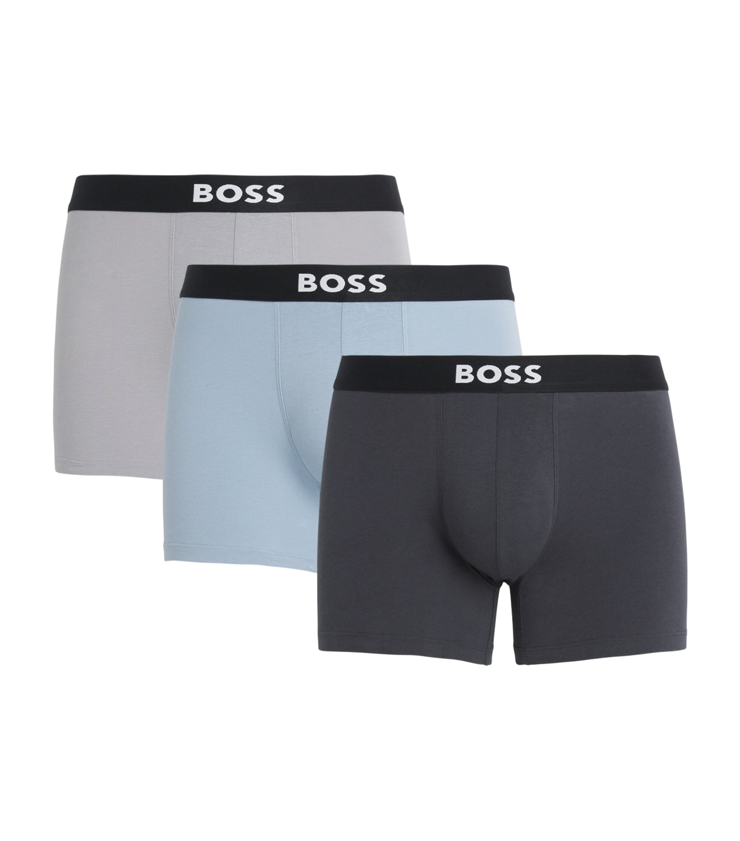 Hugo Boss Stretch-organic Cotton Boxer Briefs In Multi