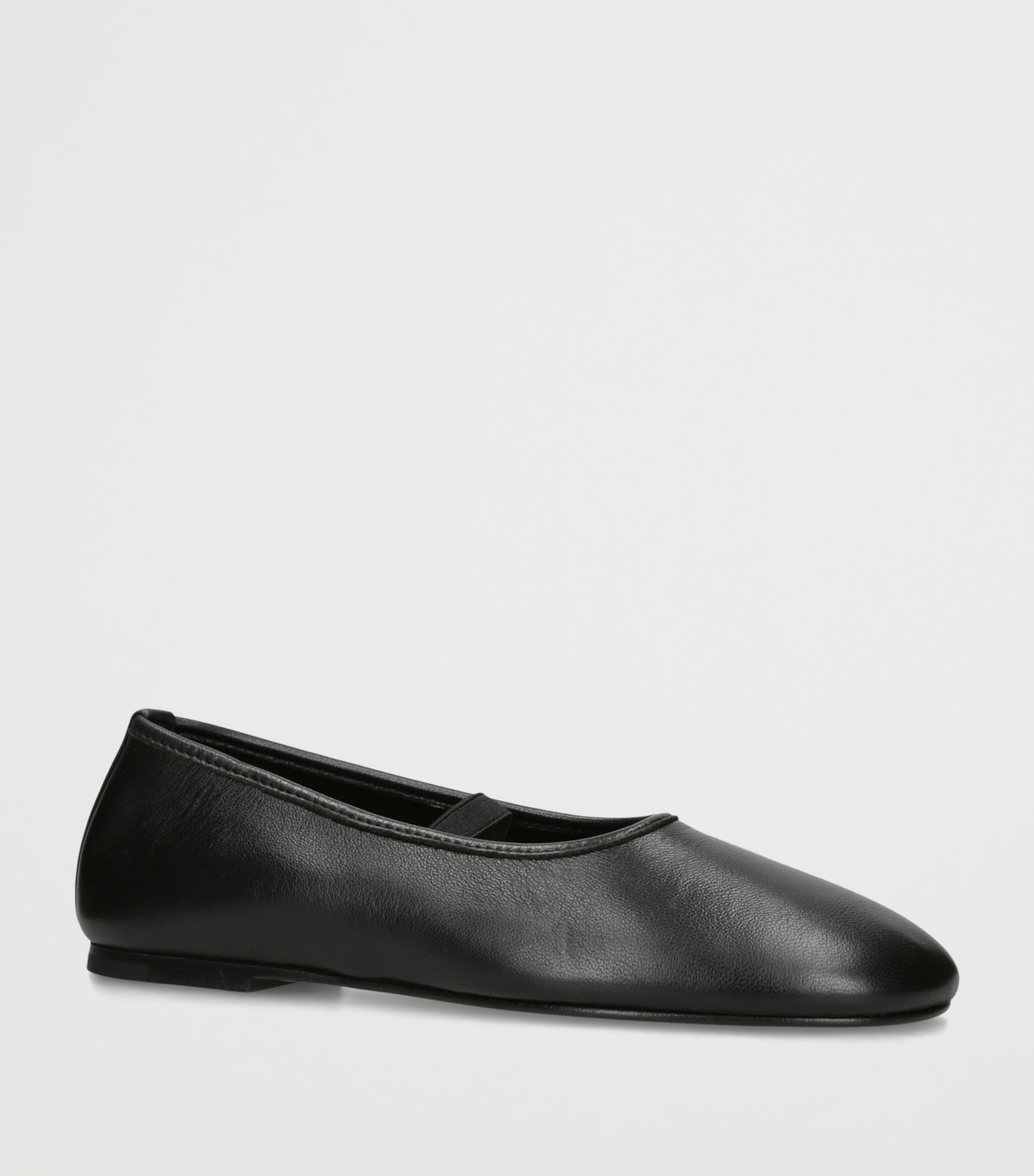 Dear Frances Leather Balla Ballet Flats Black Image 3