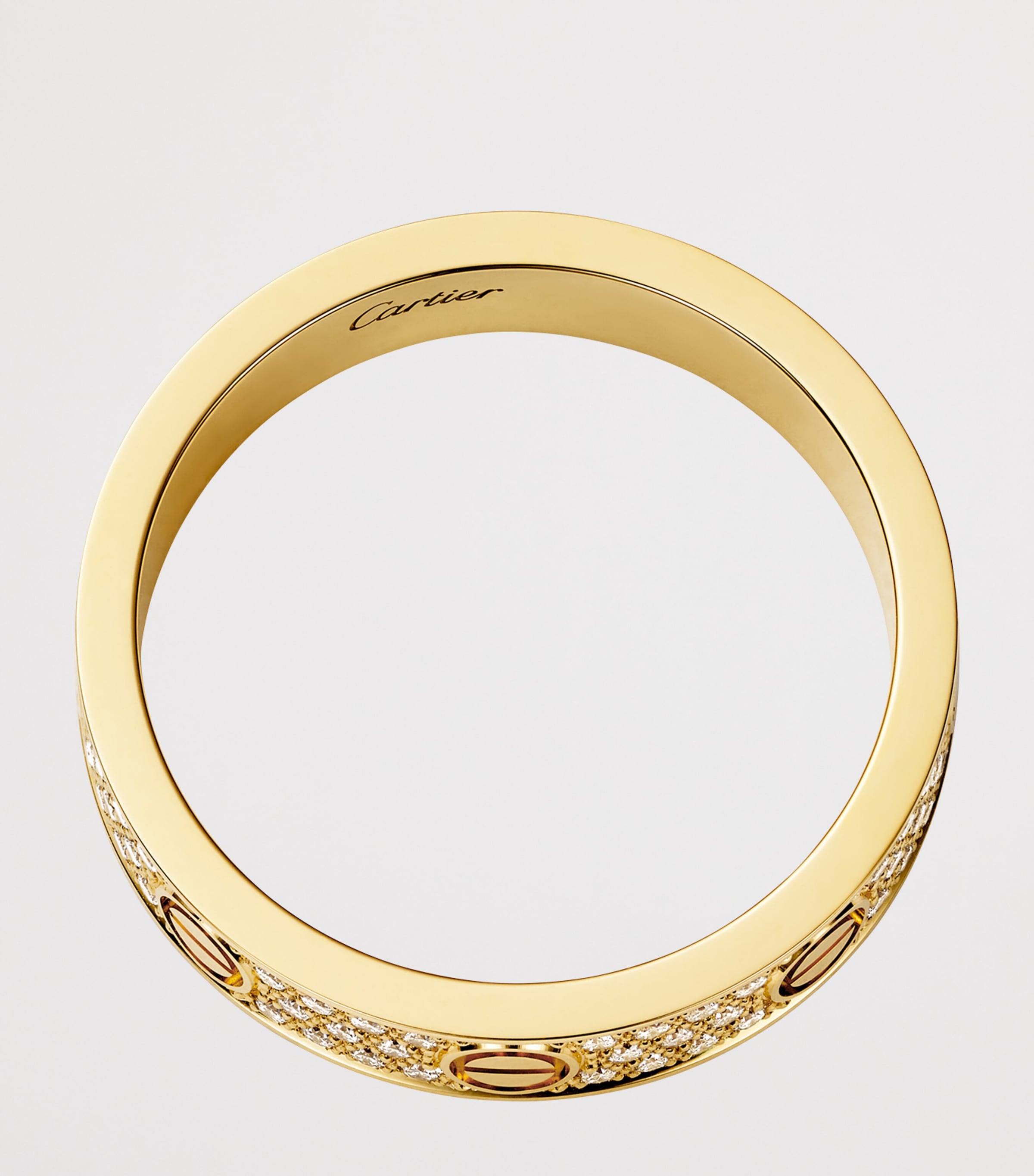Cartier Small Yellow Gold and Pavé Diamond LOVE Ring Yellow Gold Image 2