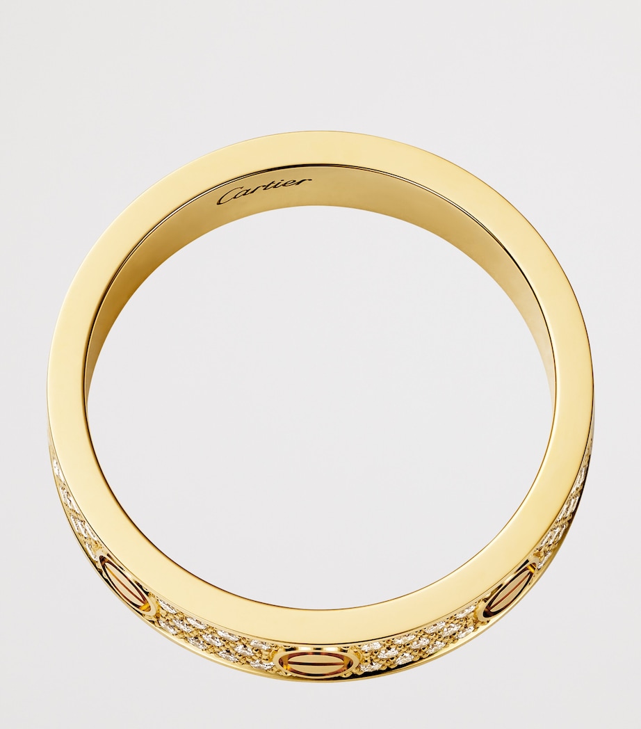 Cartier Small Yellow Gold and Pavé Diamond LOVE Ring Yellow Gold Image 2