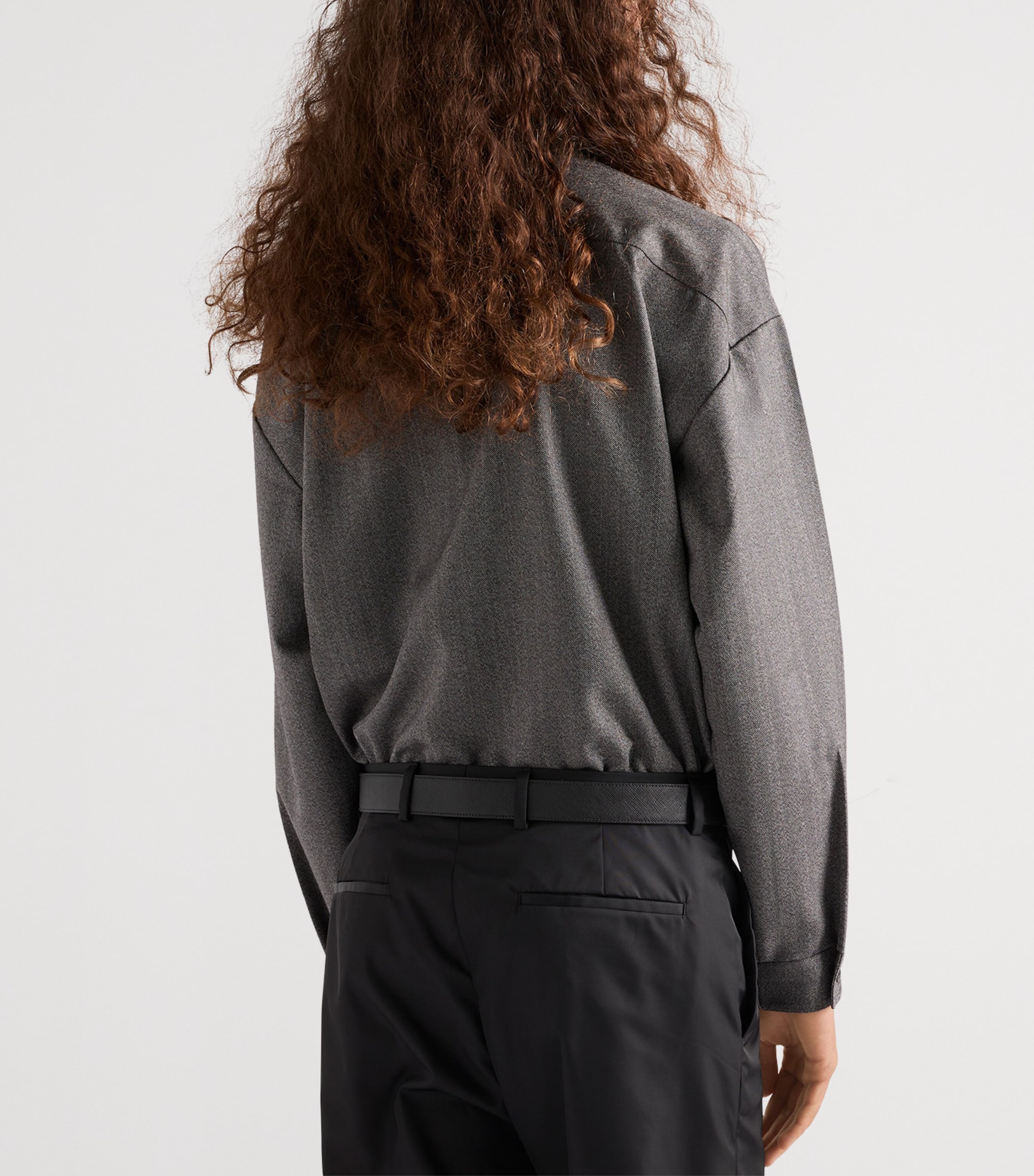 Wool Zippered Shirt F0031 Image 5