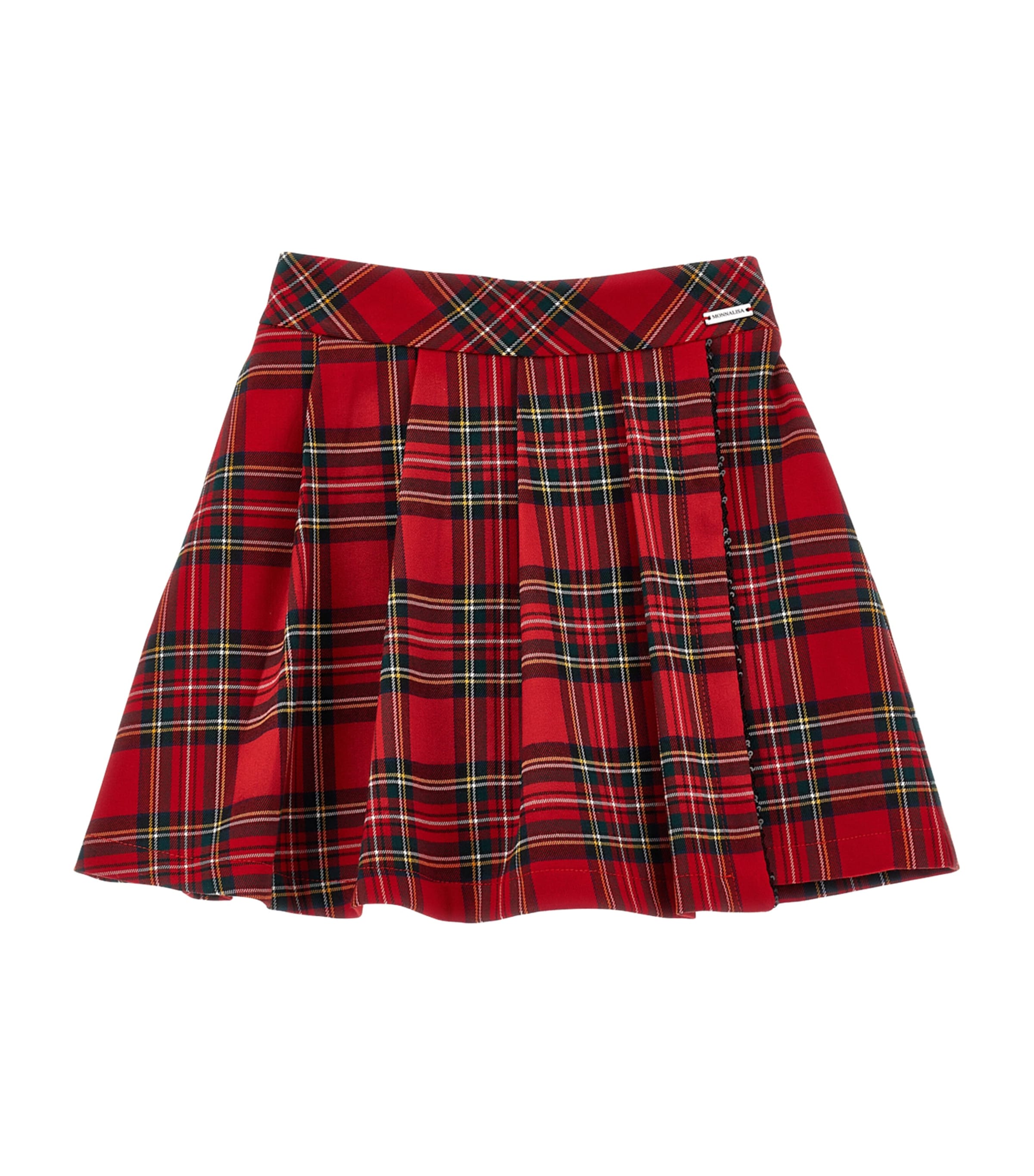 Tartan Pleated Skort (2-12 Years) ROSSO/VERDE Image 1
