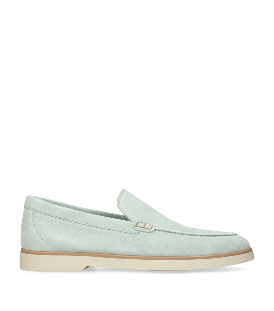 Magnanni Suede Altea Loafers Mid Green Image 1