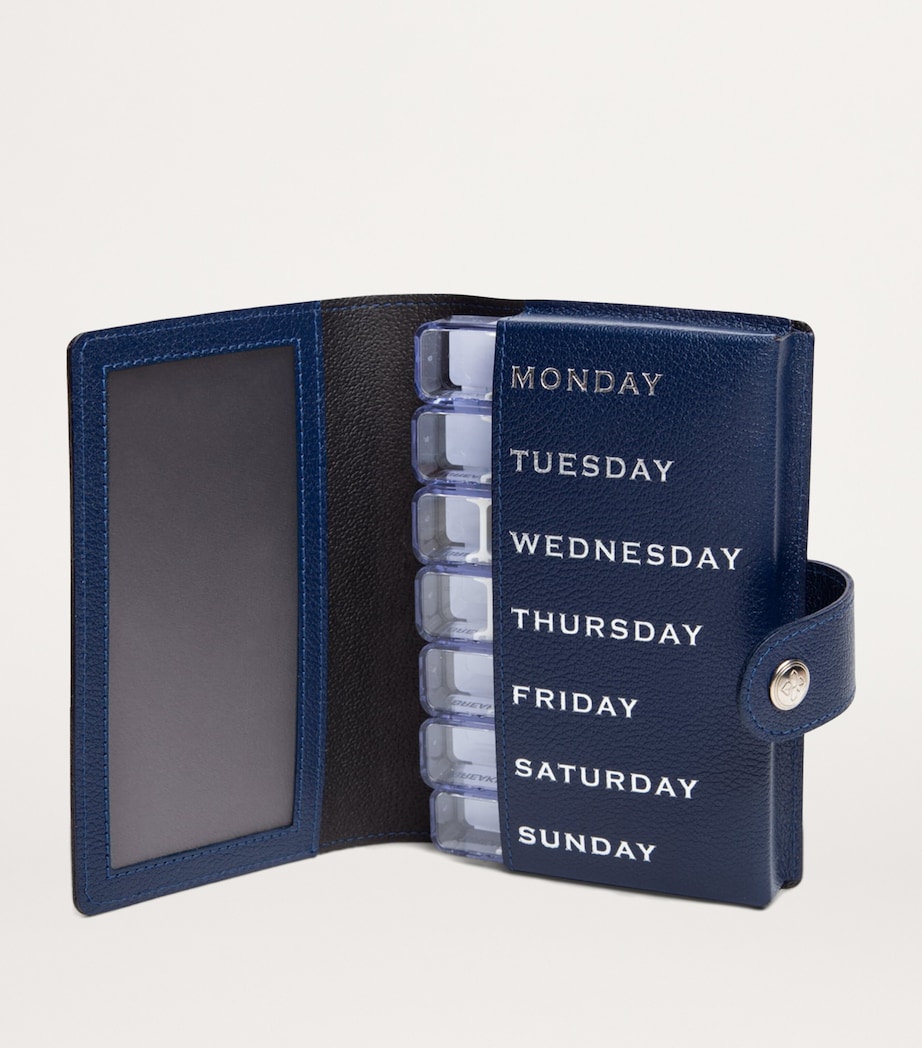 Leather Capra Pill Case MARINE BLUE Image 2