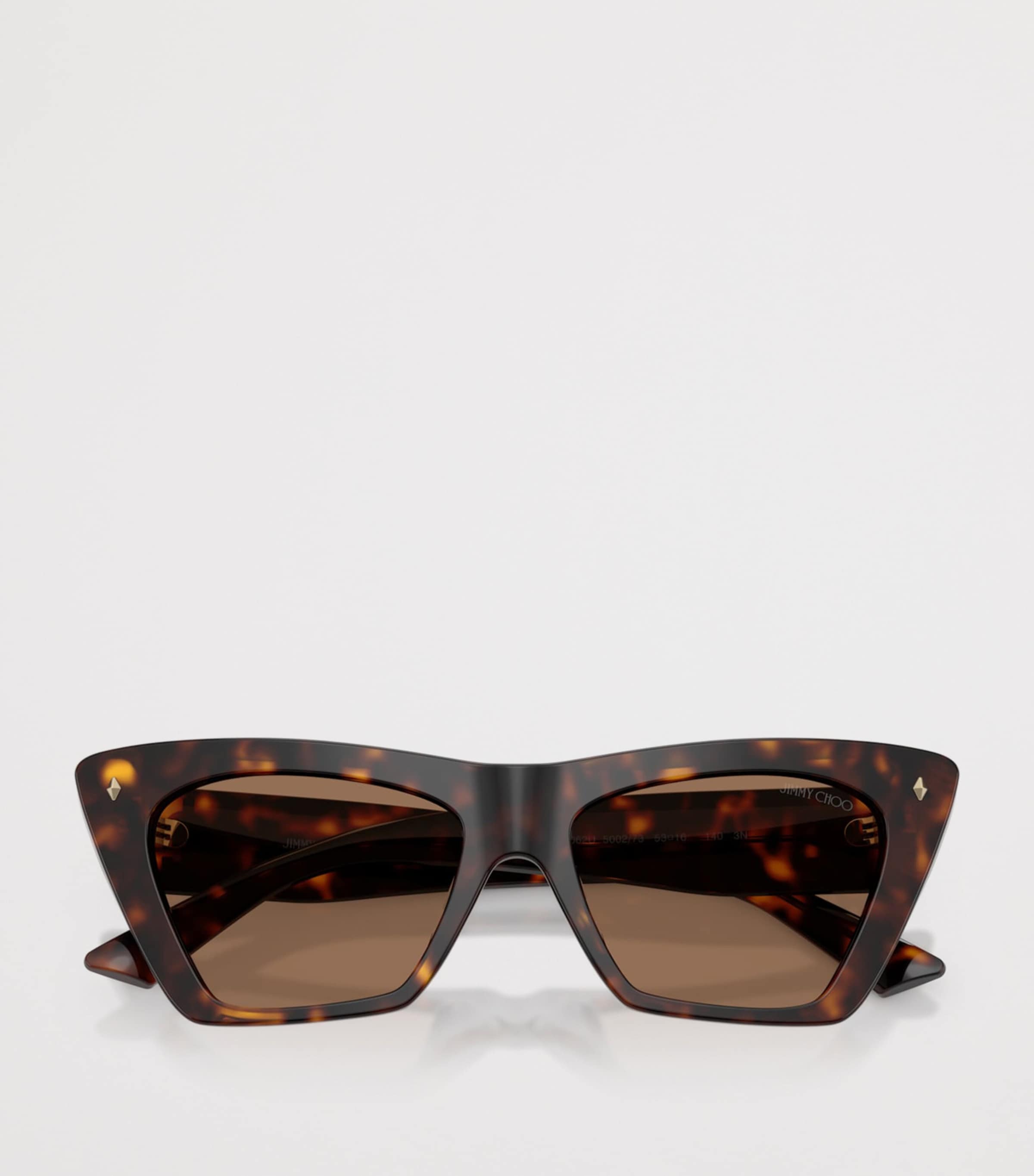 Jimmy Choo Square Cat Eye Sunglasses Brown Image 5