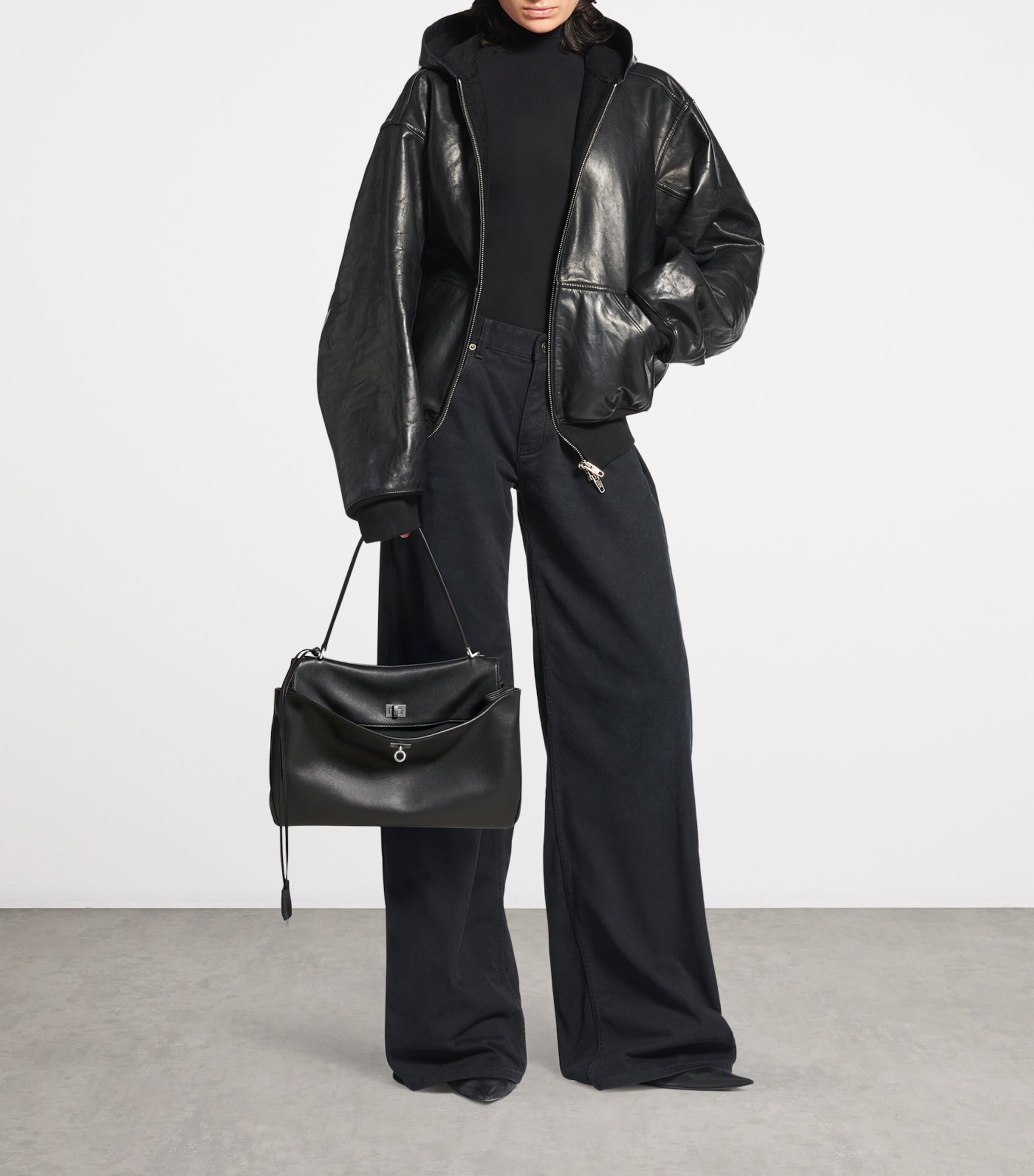 Medium Calfskin Rodeo Shoulder Bag 1000 Image 5