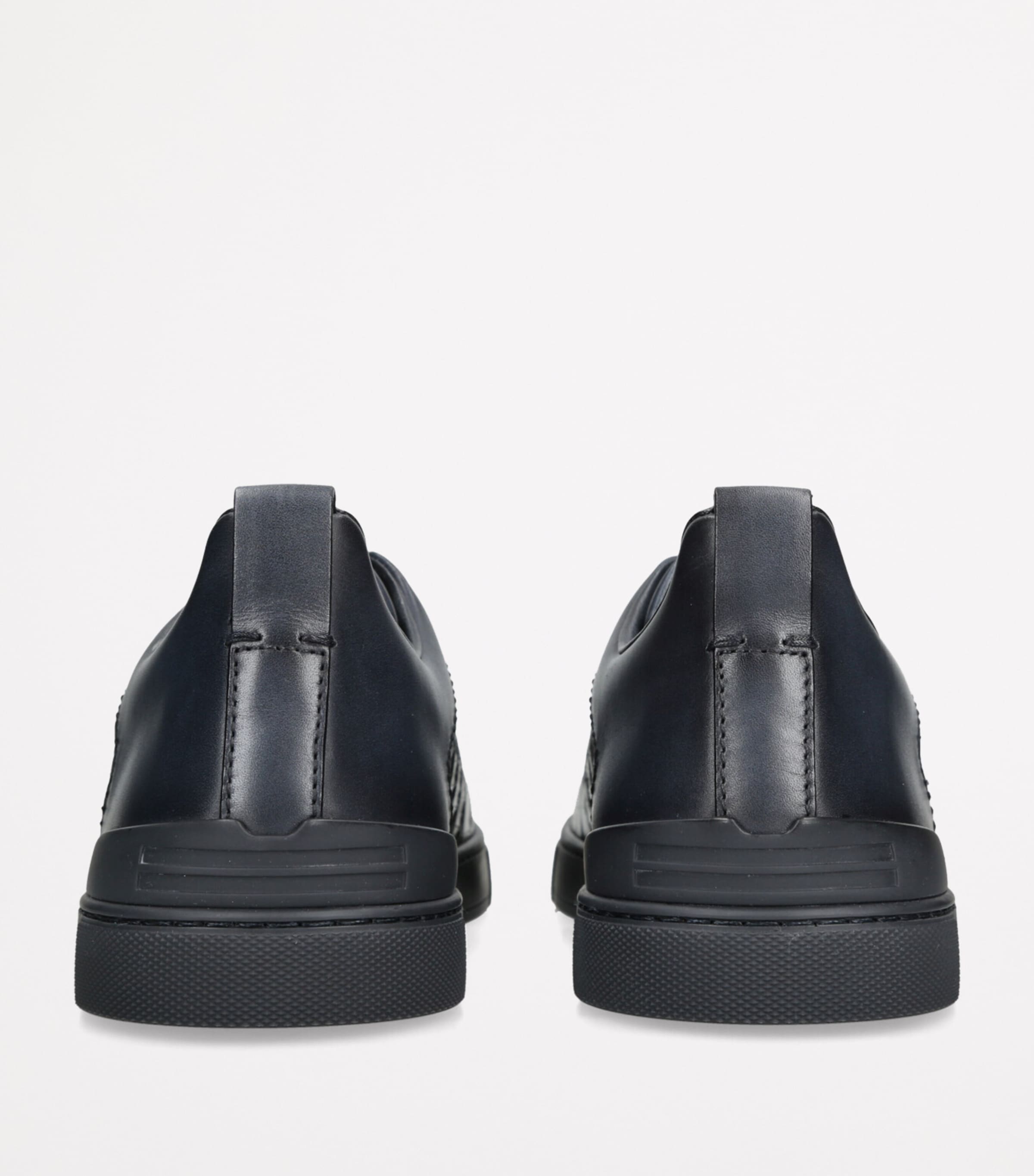 Crocodile-Panel Triple Stitch Sneakers BLUE/DARK Image 2