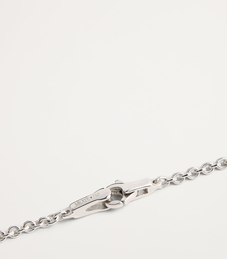 Small White Gold and Diamond Clara Necklace WHITE GOLD Image 5