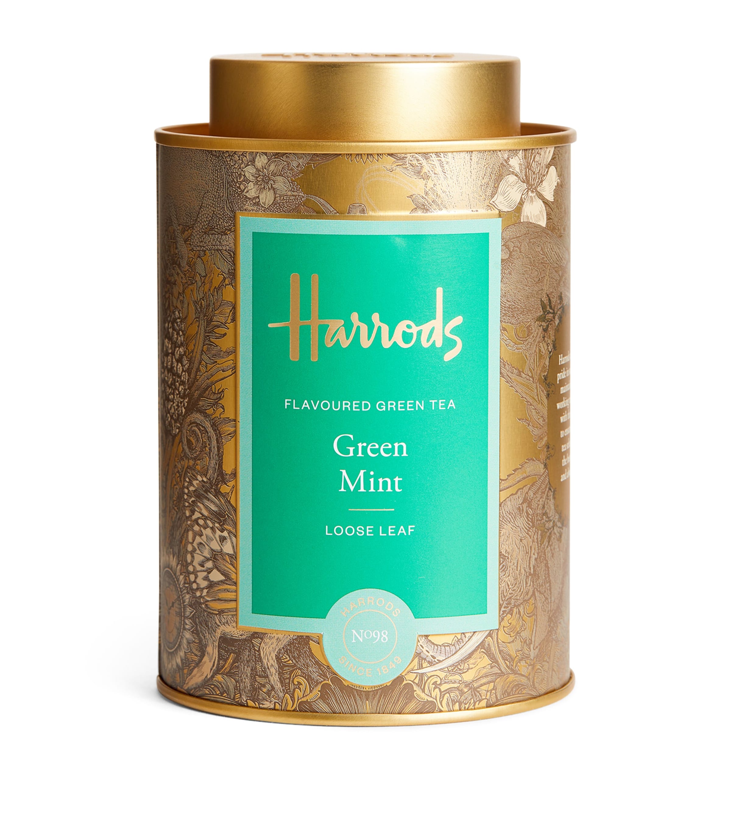 Harrods No. 98 Green Mint Loose Leaf Tea (125g) | Harrods UK