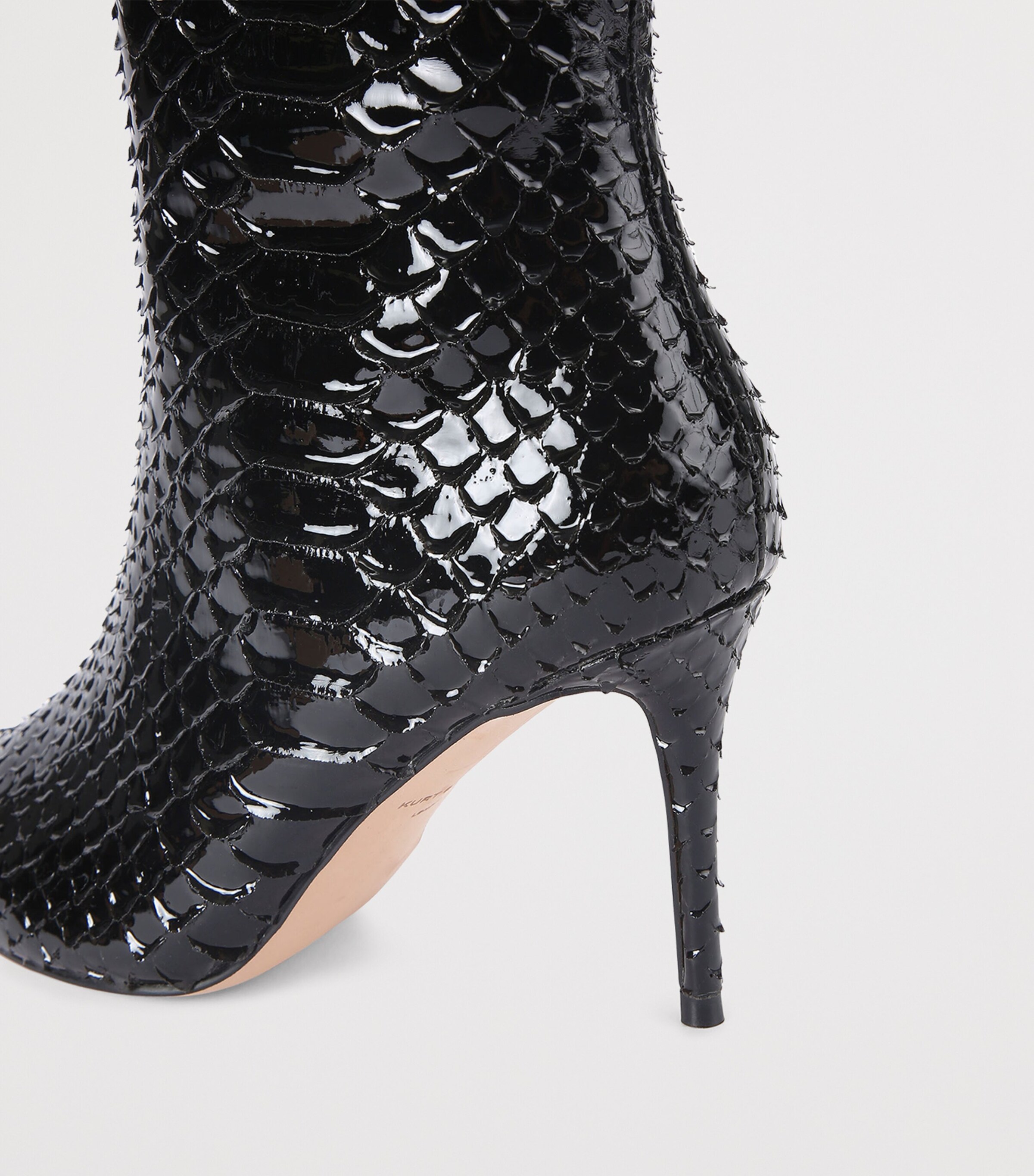 Kurt Geiger London Leather Belgravia Knee-High Boots Black Image 3