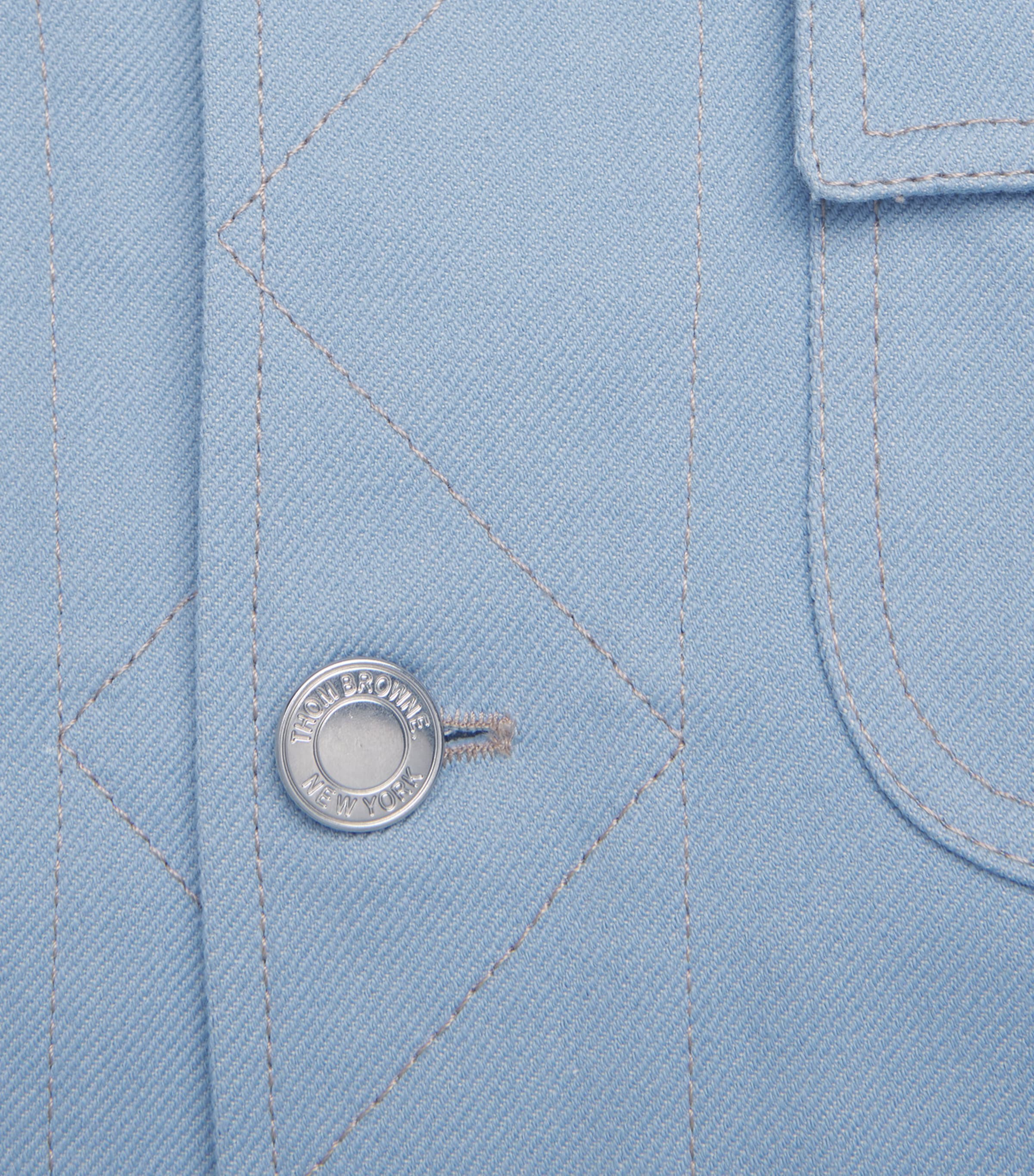 Denim Backstrap Utility Jacket LIGHT BLUE Image 5