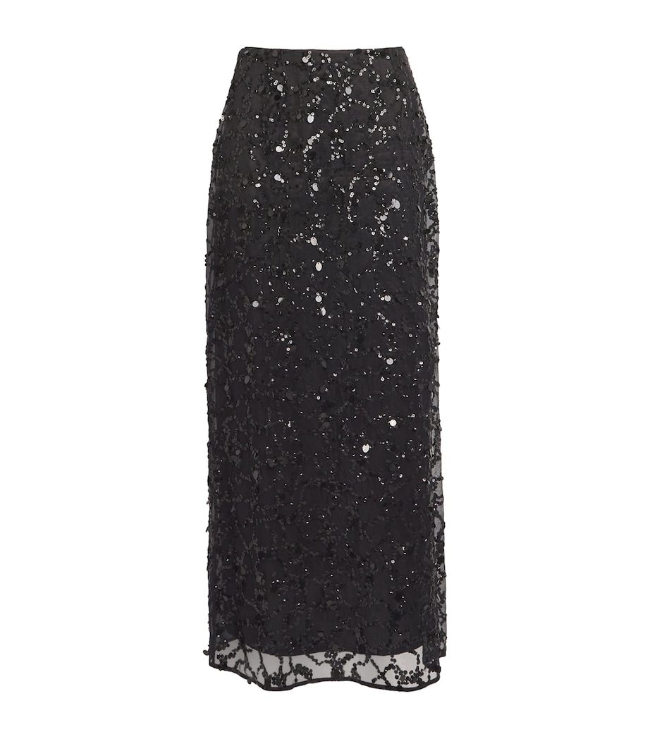 Scuba Circle Midi Skirt 825 NERO Image 1