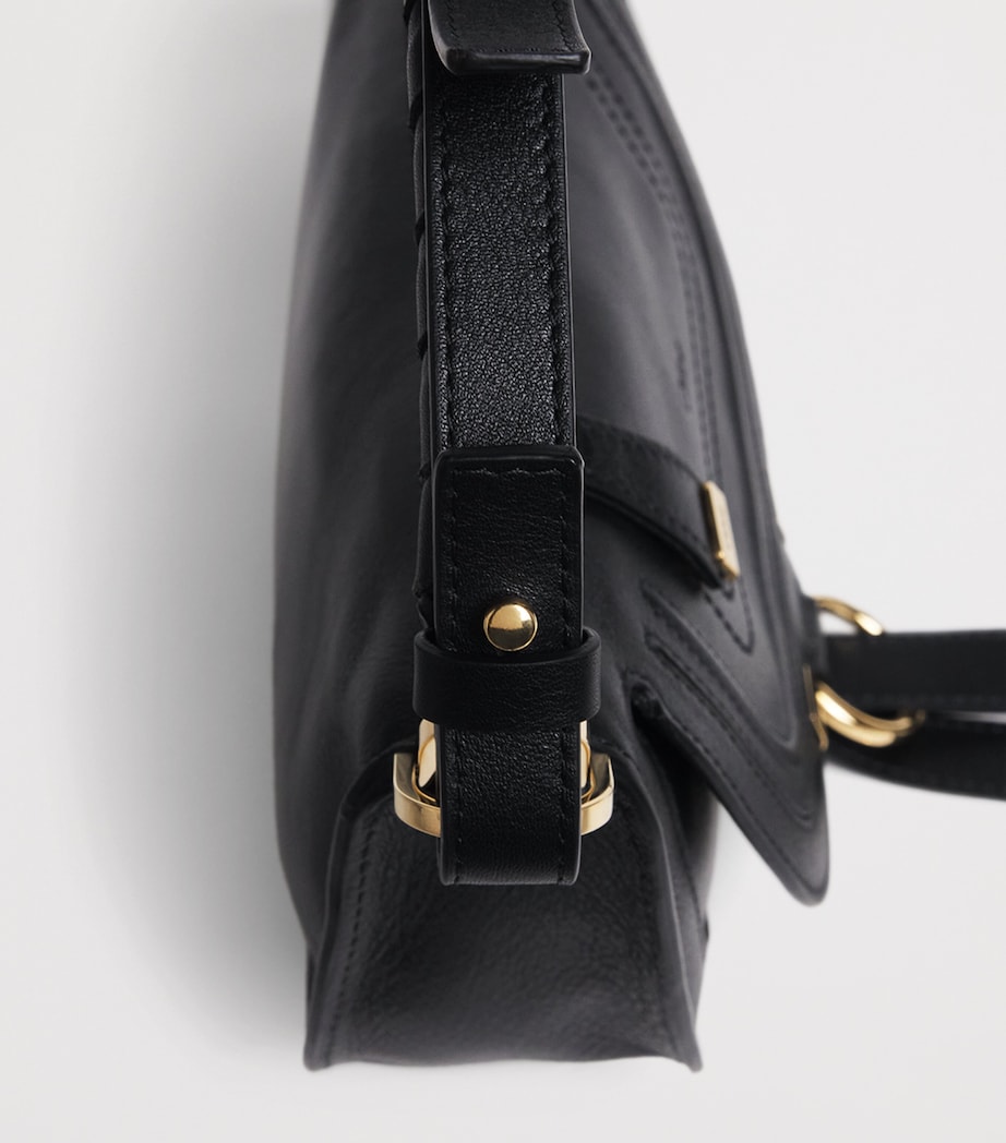 Mini Calfskin Marcie Shoulder Bag BLACK Image 4