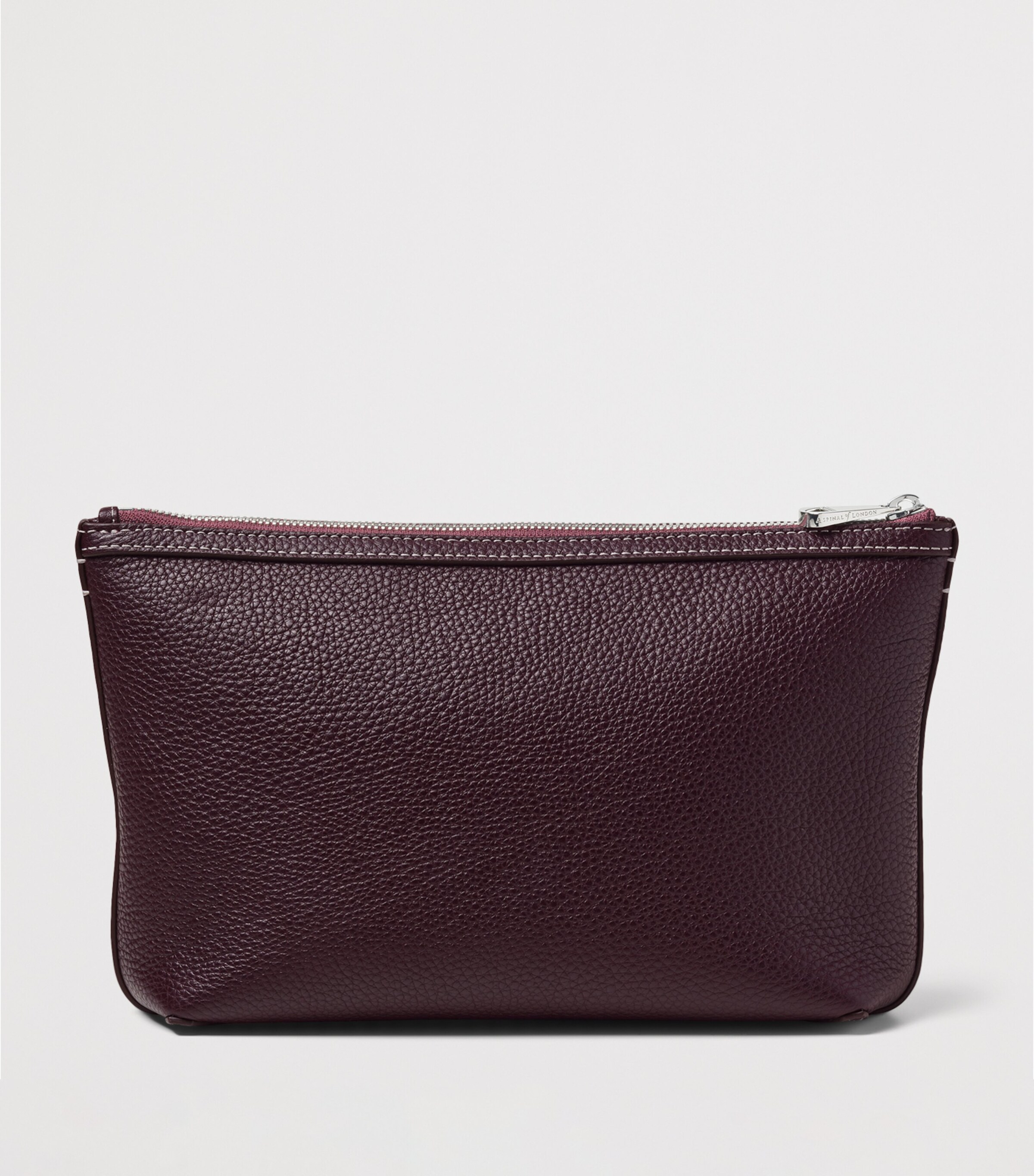 Aspinal Of London Leather Hudson Toiletry Bag Wine Image 2