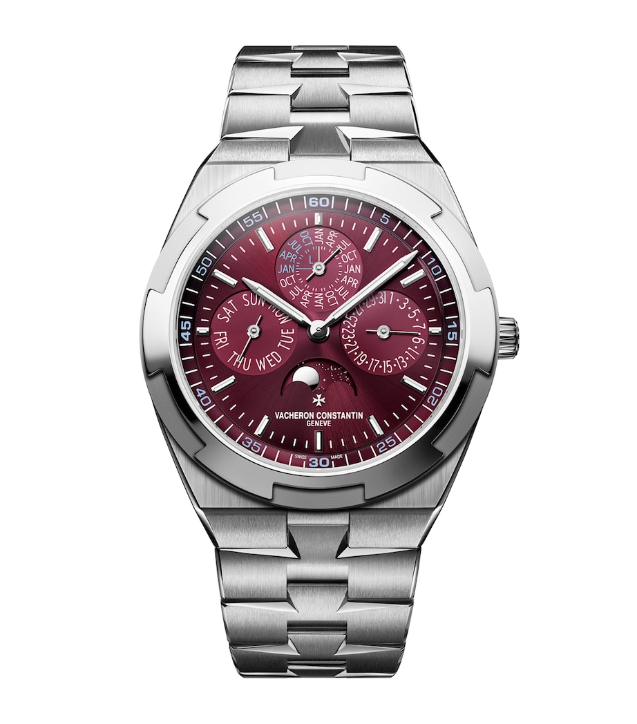 Vacheron Constantin White Gold Overseas Perpetual Calendar Ultra-Thin Watch 41.5mm White Gold Image 1