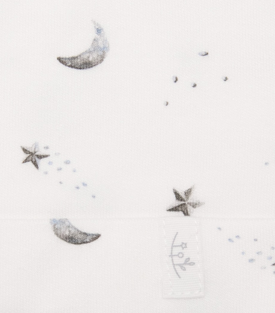Rosa & Blue Starlit Moon Beanie White Image 3