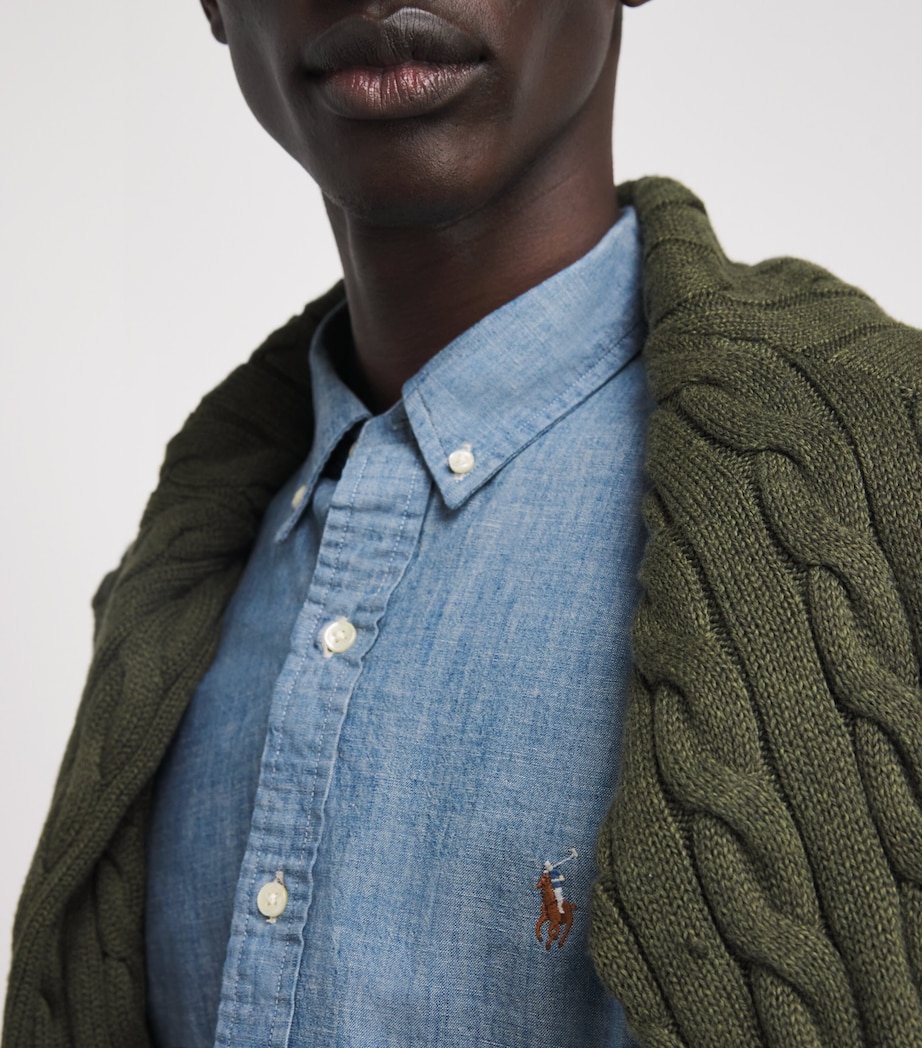 Polo Ralph Lauren Mens Denim Shirt Blue Image 3