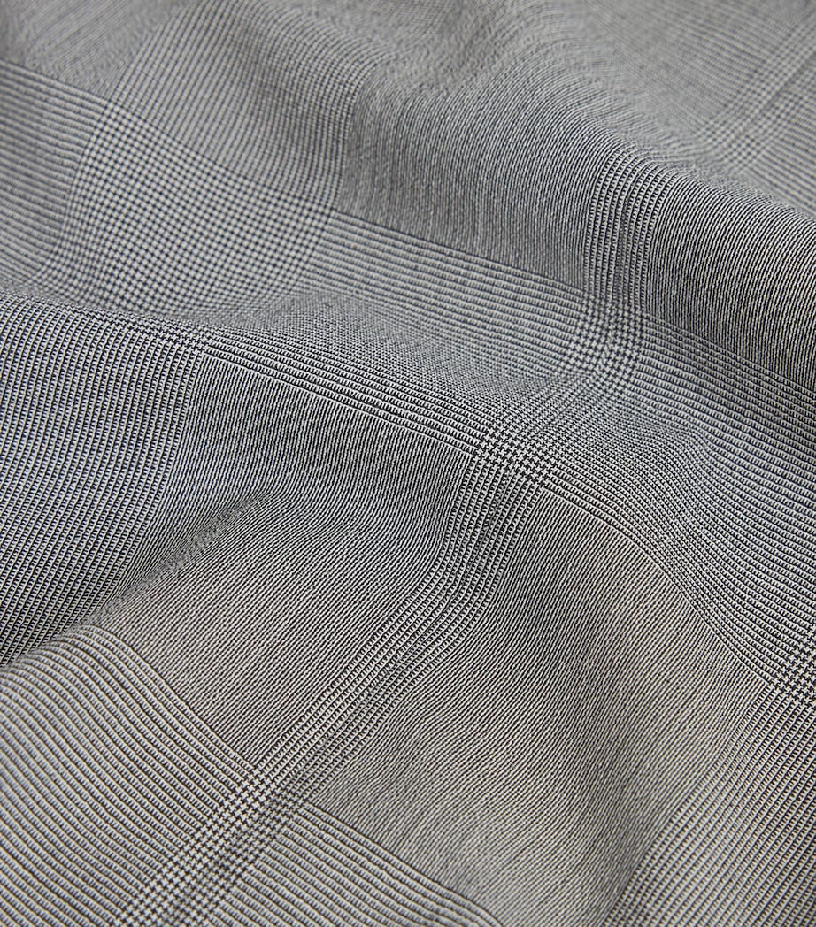 Dunhill Mens Wool-Blend Single-Breasted Blazer White Image 7