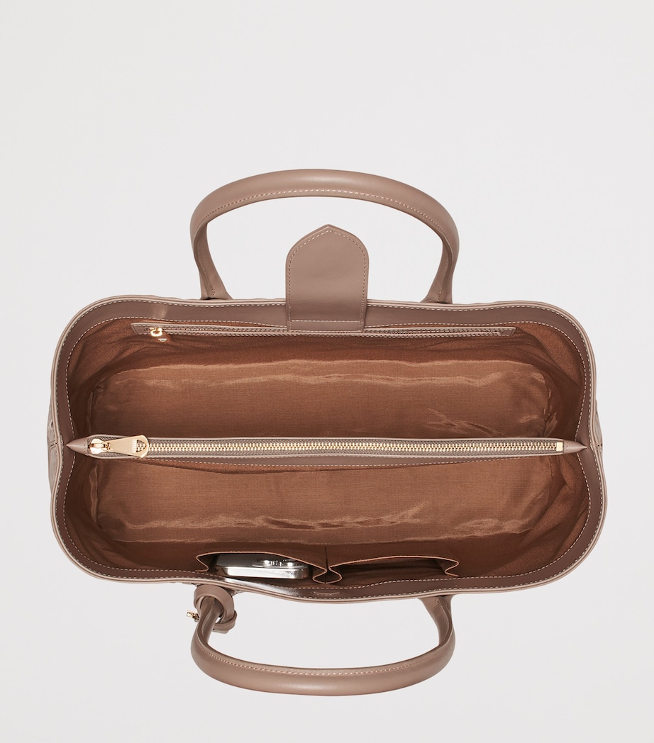 Aspinal Of London Leather London Tote Bag Moleskin Image 6