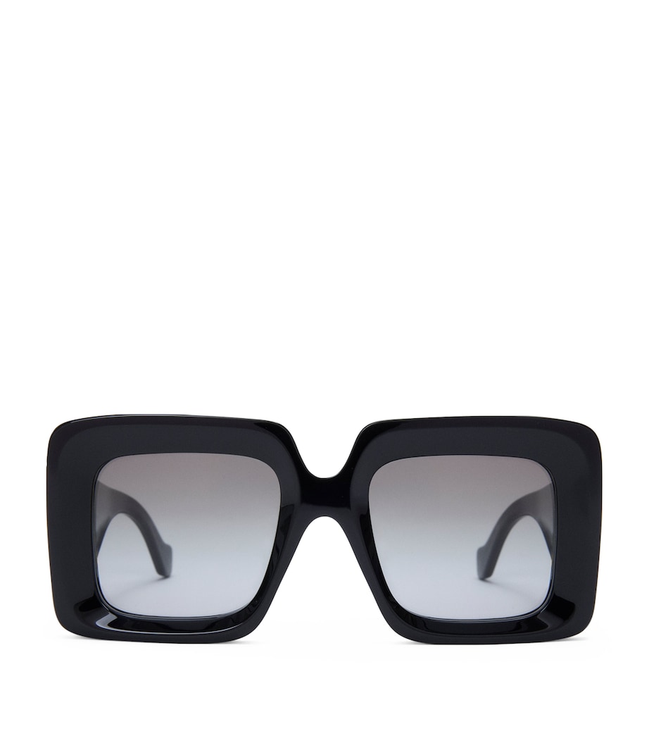 LOEWE Bevelled Square Sunglasses Black Image 1