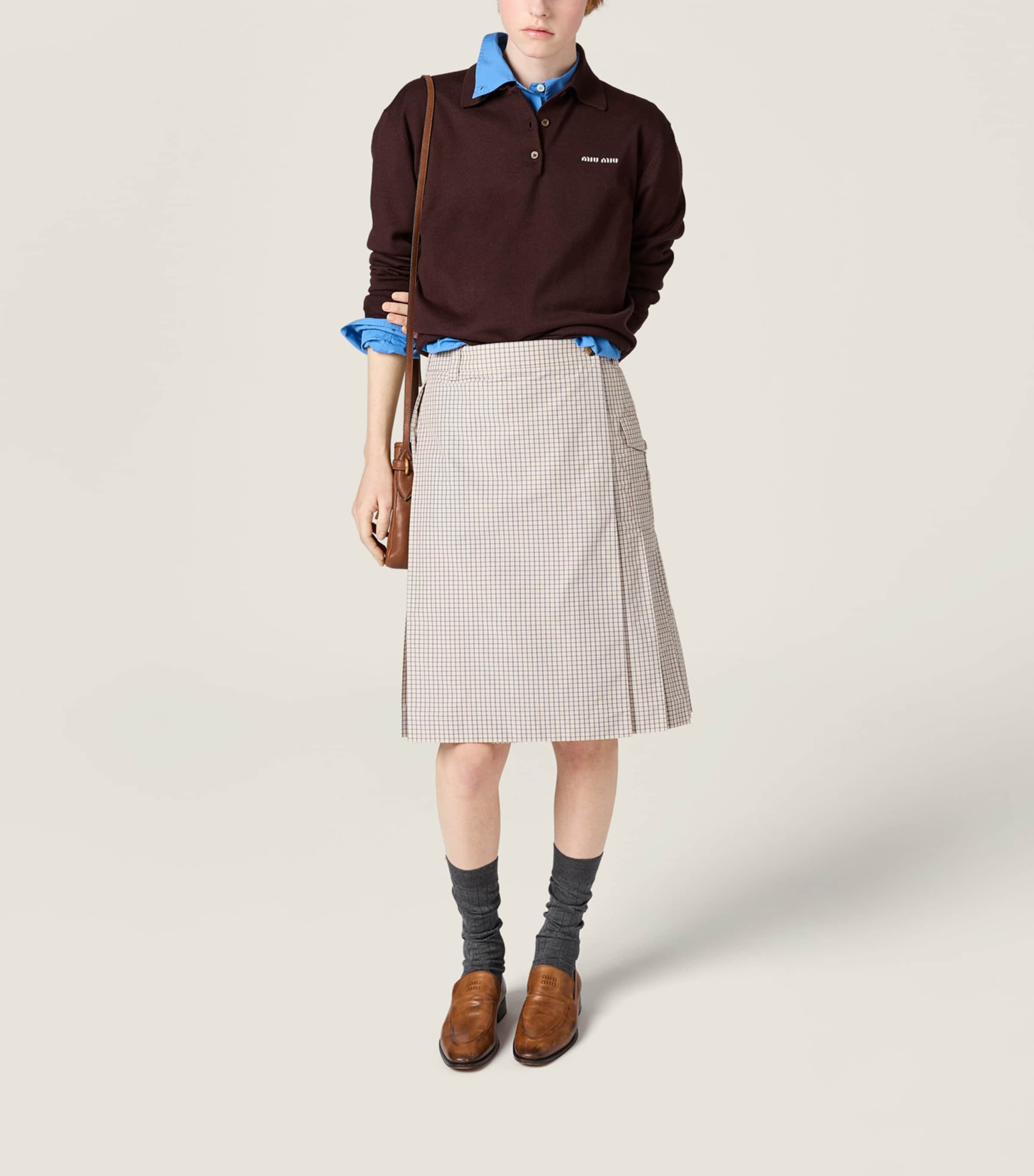 Wool Polo Sweater F0324 Image 2