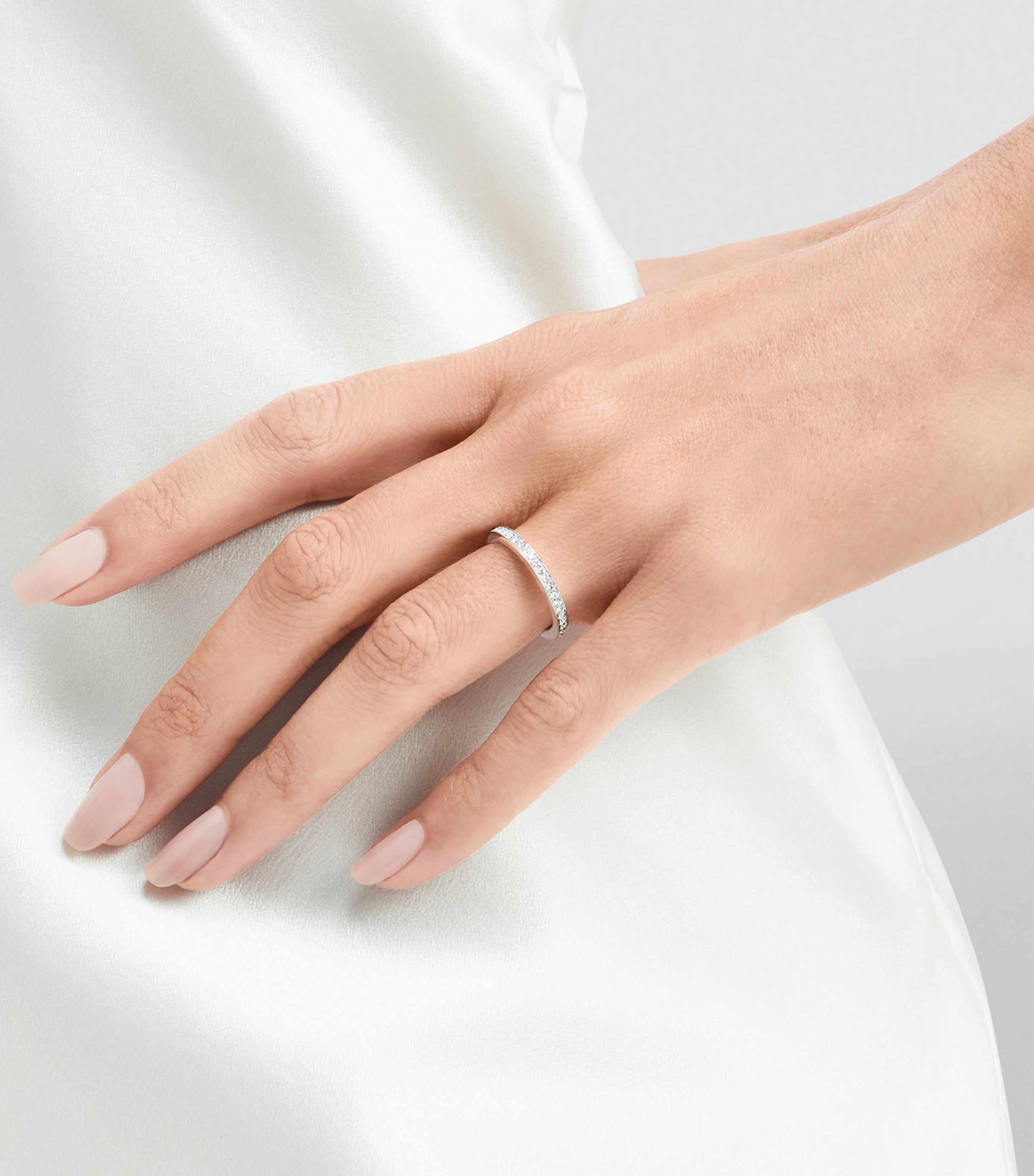 Platinum and Diamond Eternity Ring PLATINUM Image 4