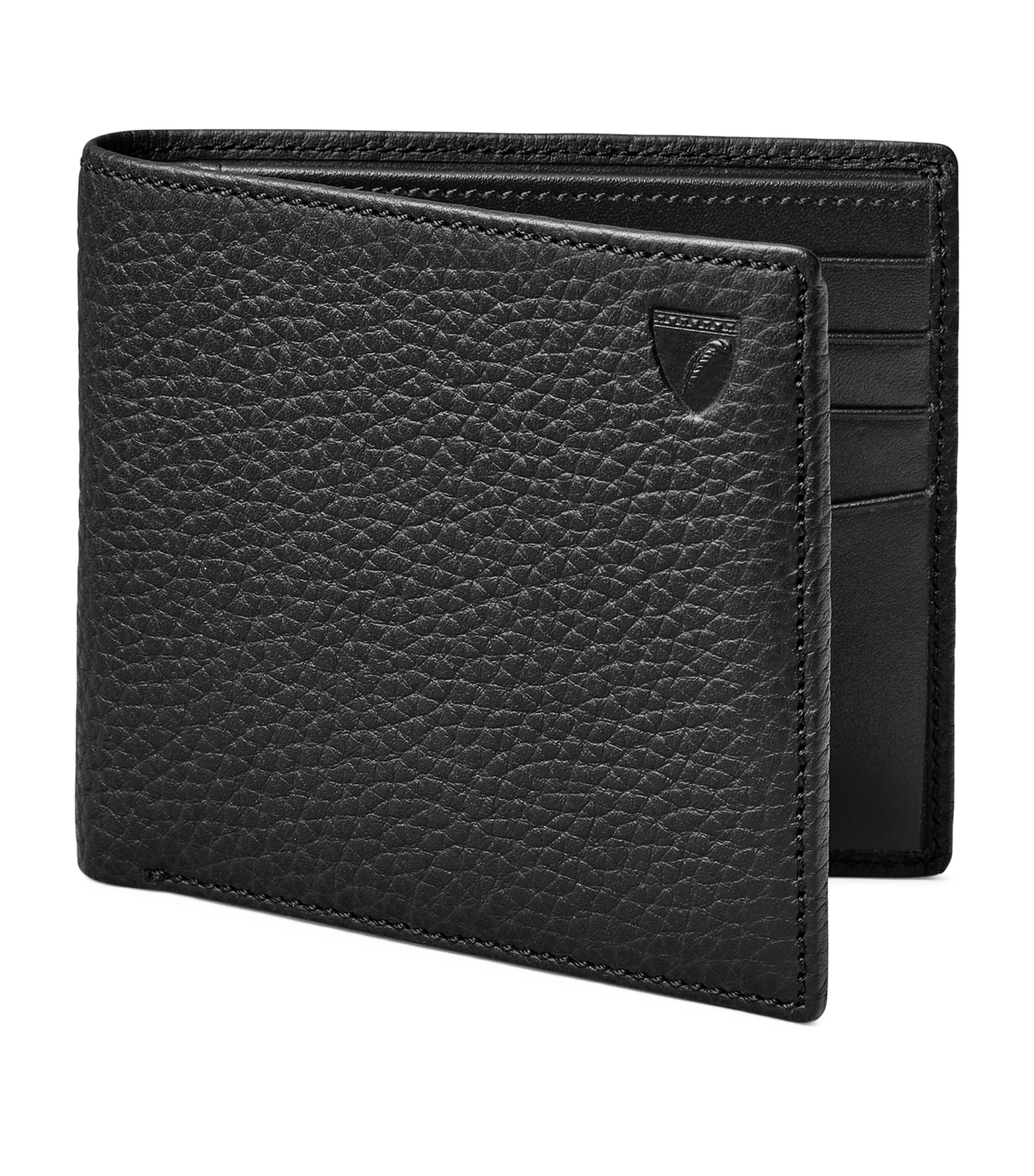 Classic Billfold Leather Wallet BLACK Image 4