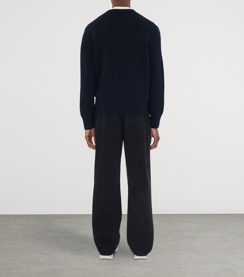 Wool-Cashmere EKD Sweater NAVY Image 4