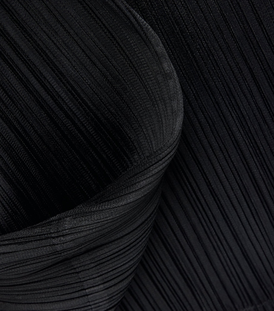 Pleats Please Issey Miyake Womens Module Trousers Black Image 6