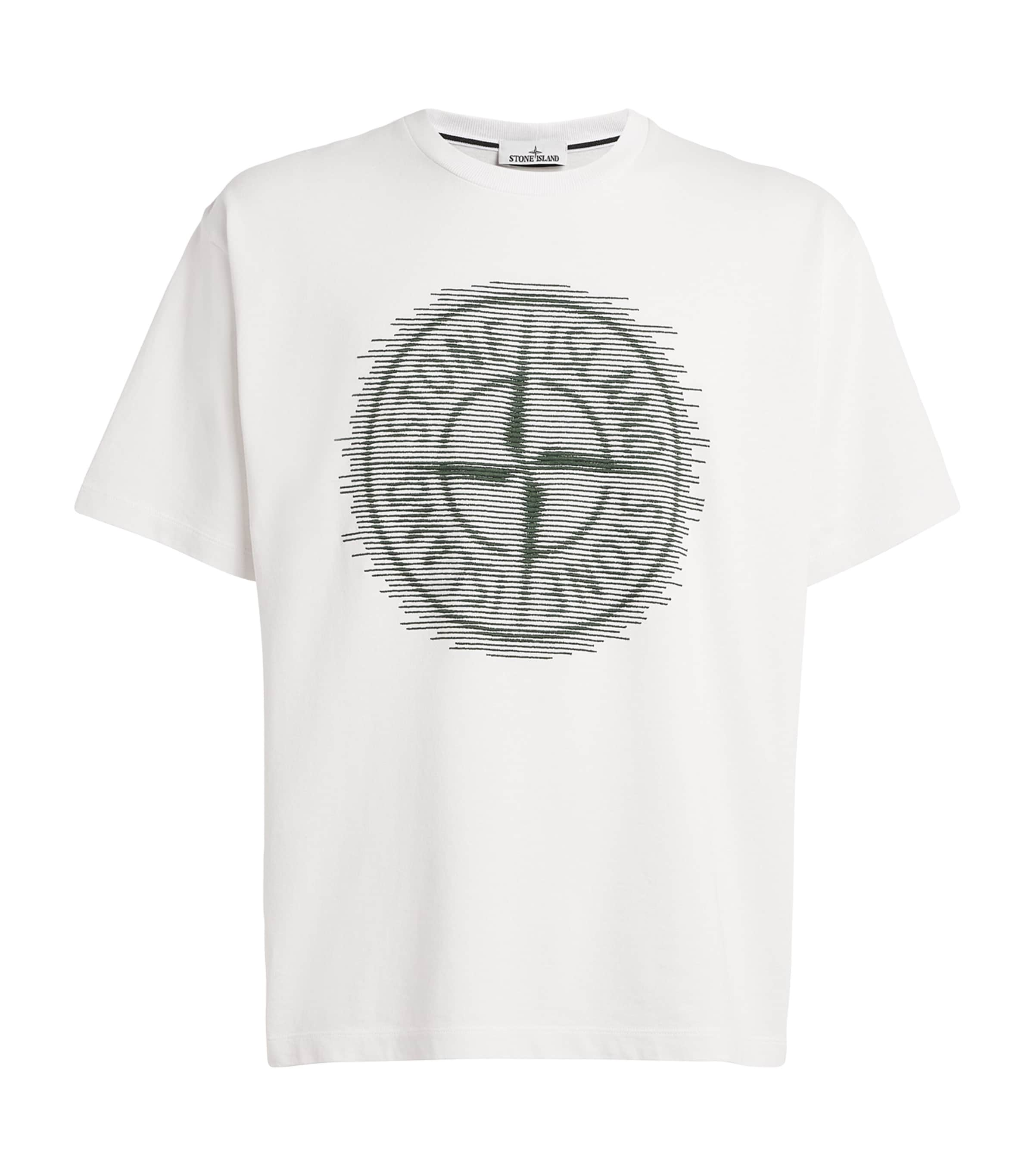 Stone Island Large Compass Logo T Shirt Harrods HK