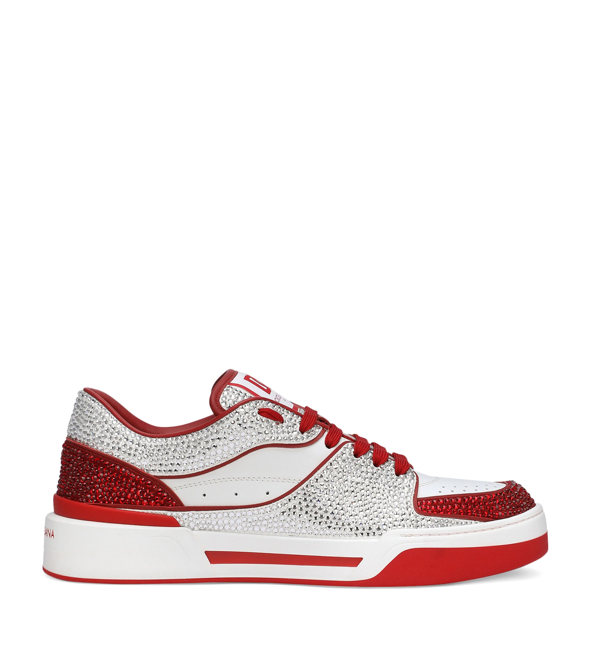 Dolce & Gabbana Leather New Roma Sneakers | Harrods UK