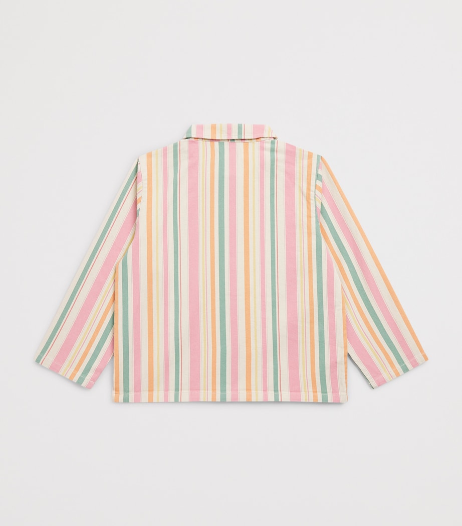 KONGES SLOJD Organic Cotton Frankie Jacket (9 Months-10 Years) Miami Stripe Image 2