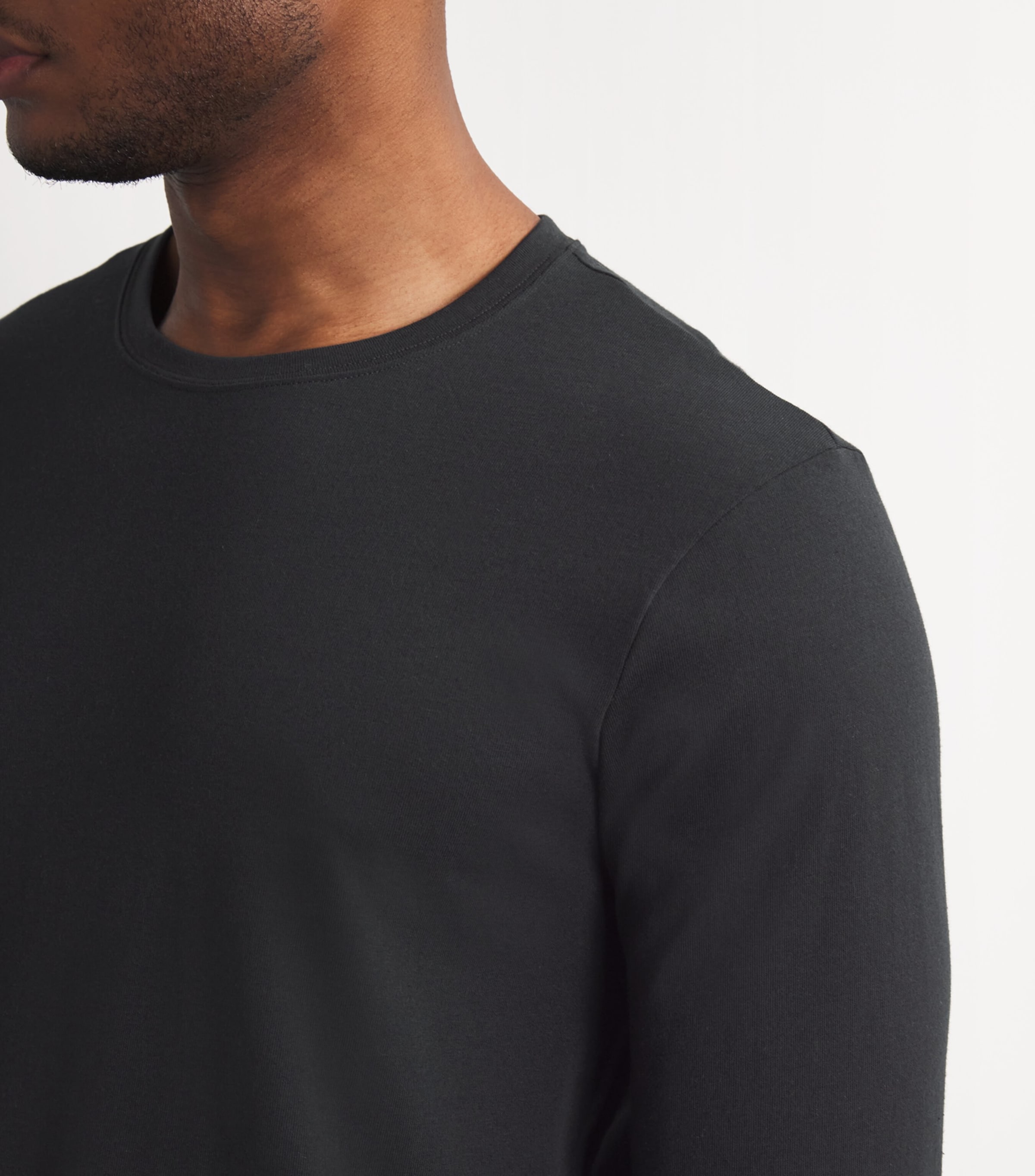 Cotton Long-Sleeve T-Shirt ONYX Image 6