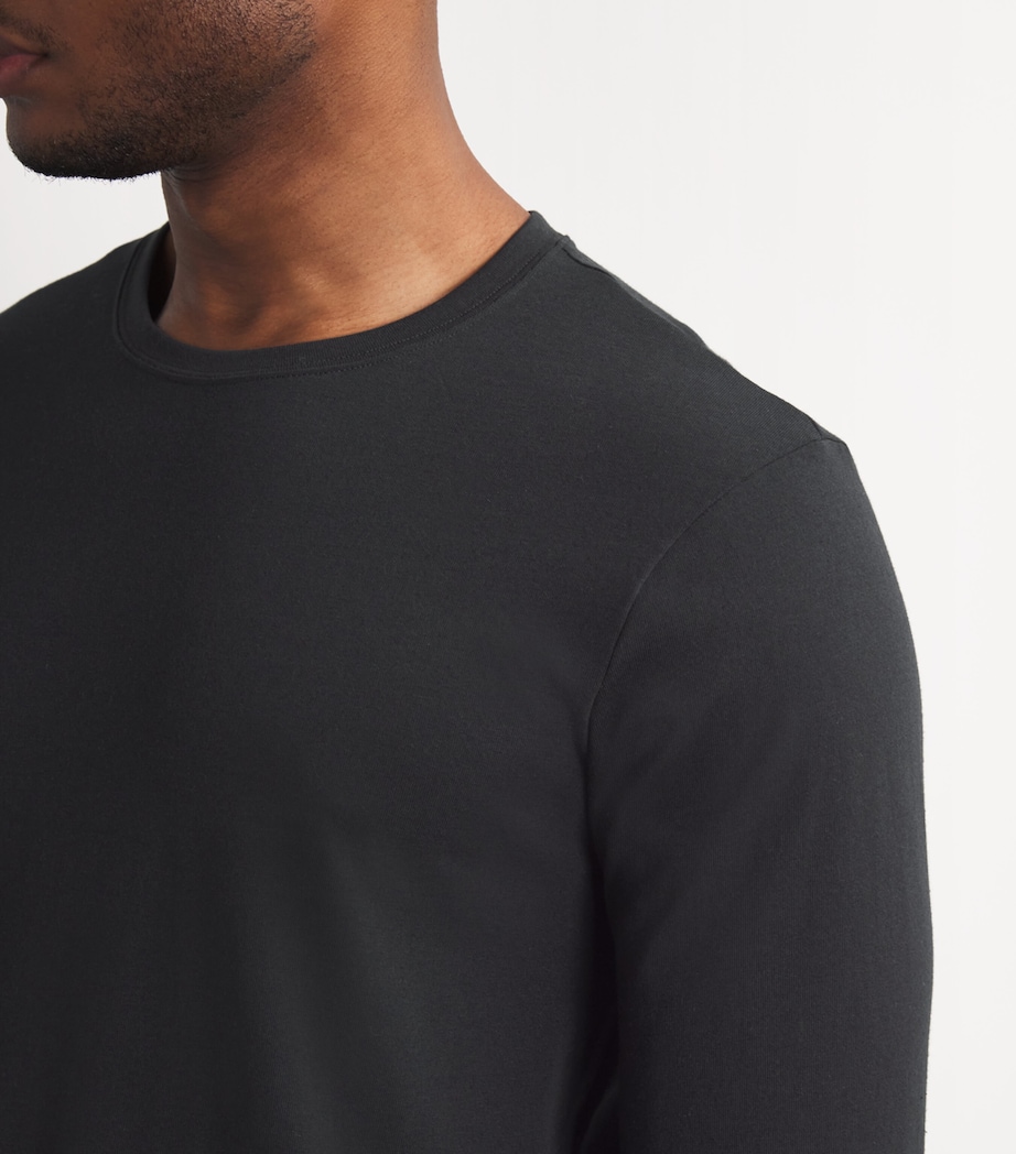 Cotton Long-Sleeve T-Shirt ONYX Image 6