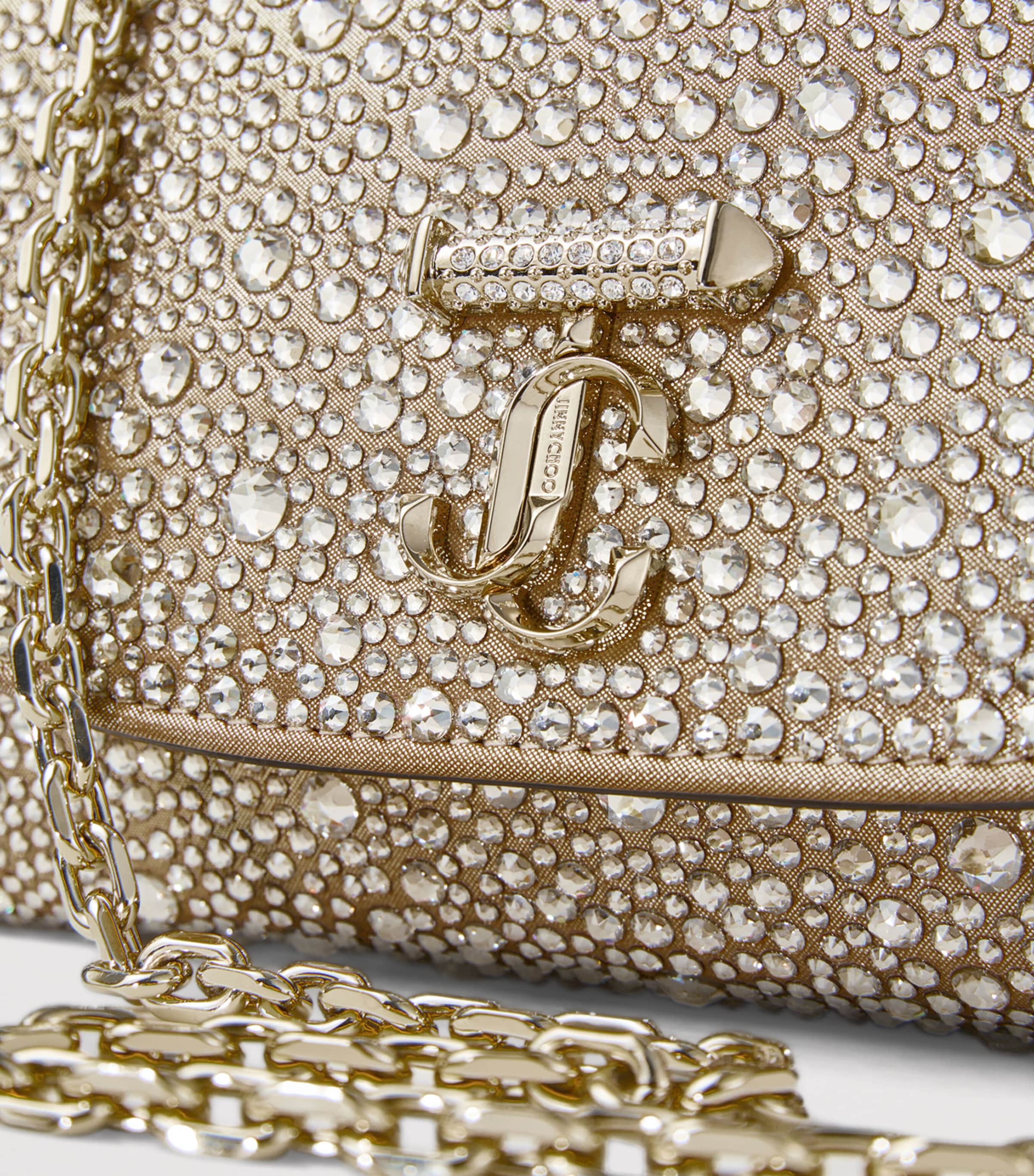 Crystal-Embellished Curve Cross-Body Bag GOLD/CRYSTAL/SHINY G Image 2