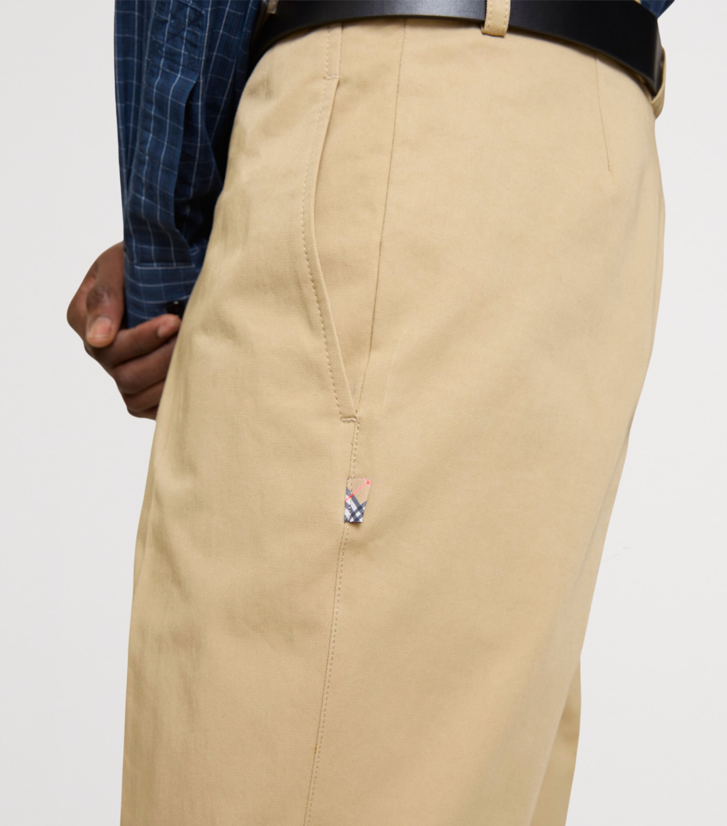 Cotton Twill Slim Chinos FLAX Image 6