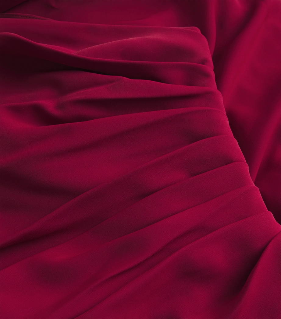 Cady One-Shoulder Gown 191724 CABERNET Image 2