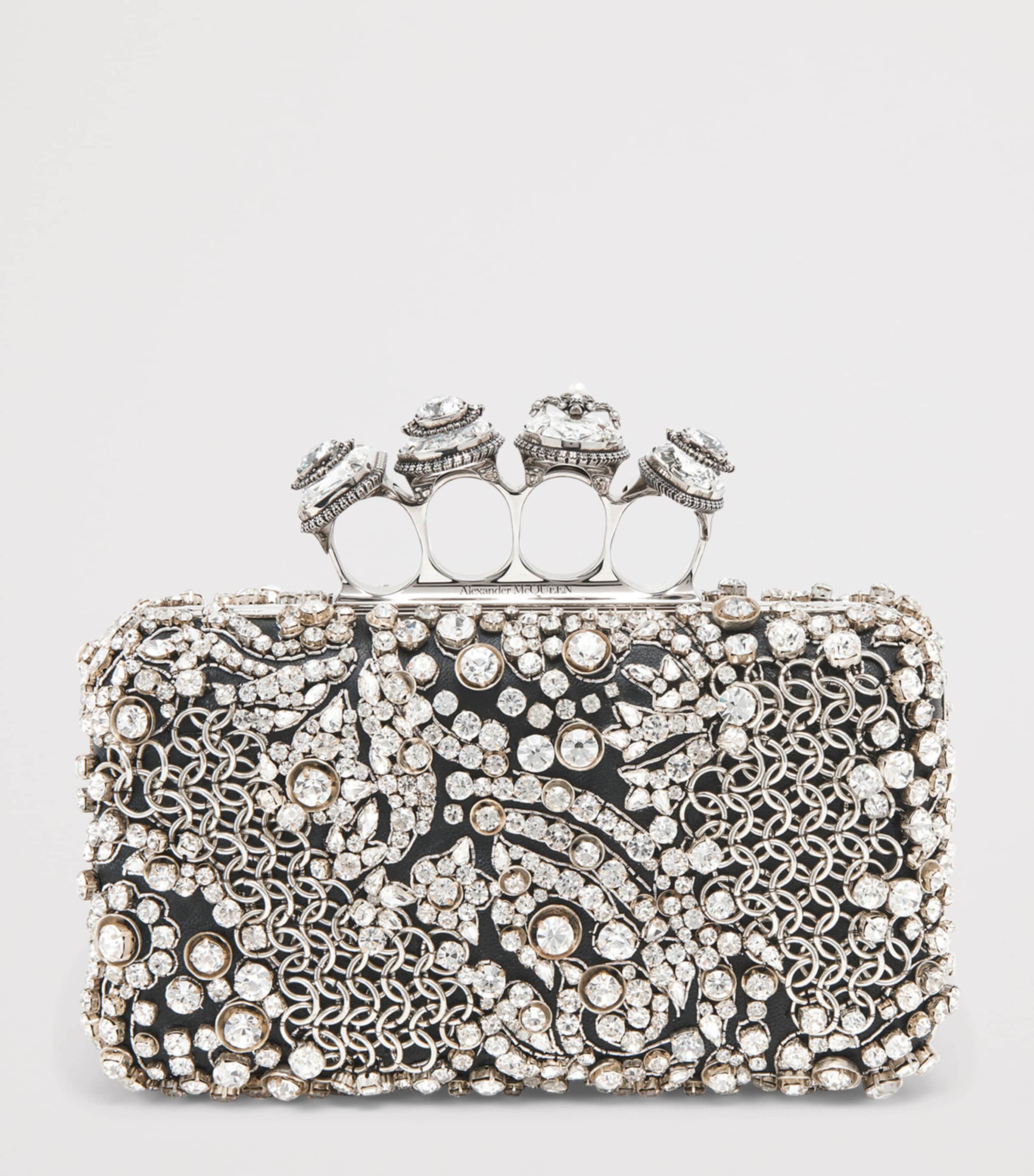 Embellished Skull Knuckle Clutch Bag 1090 Image 3