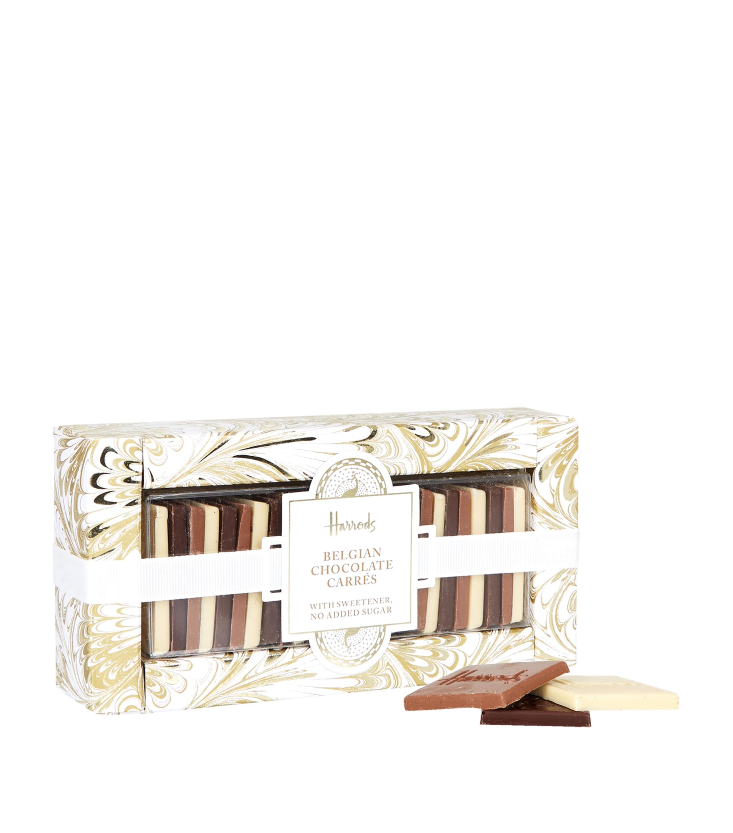 Harrods No Added Sugar Belgian Chocolate Carrés (220g) Image 1