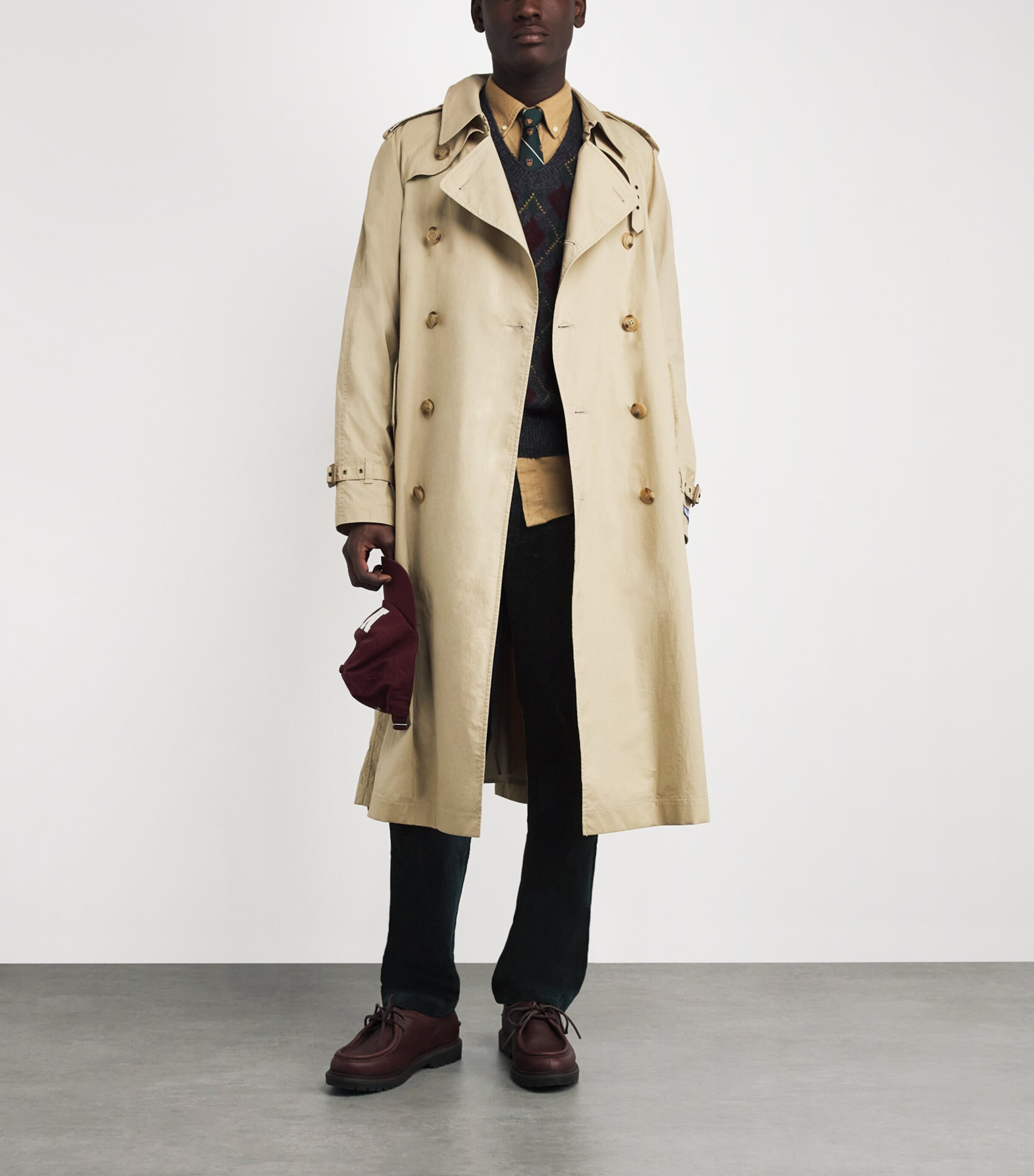 Corduroy Bedford Trousers NAVY Image 2